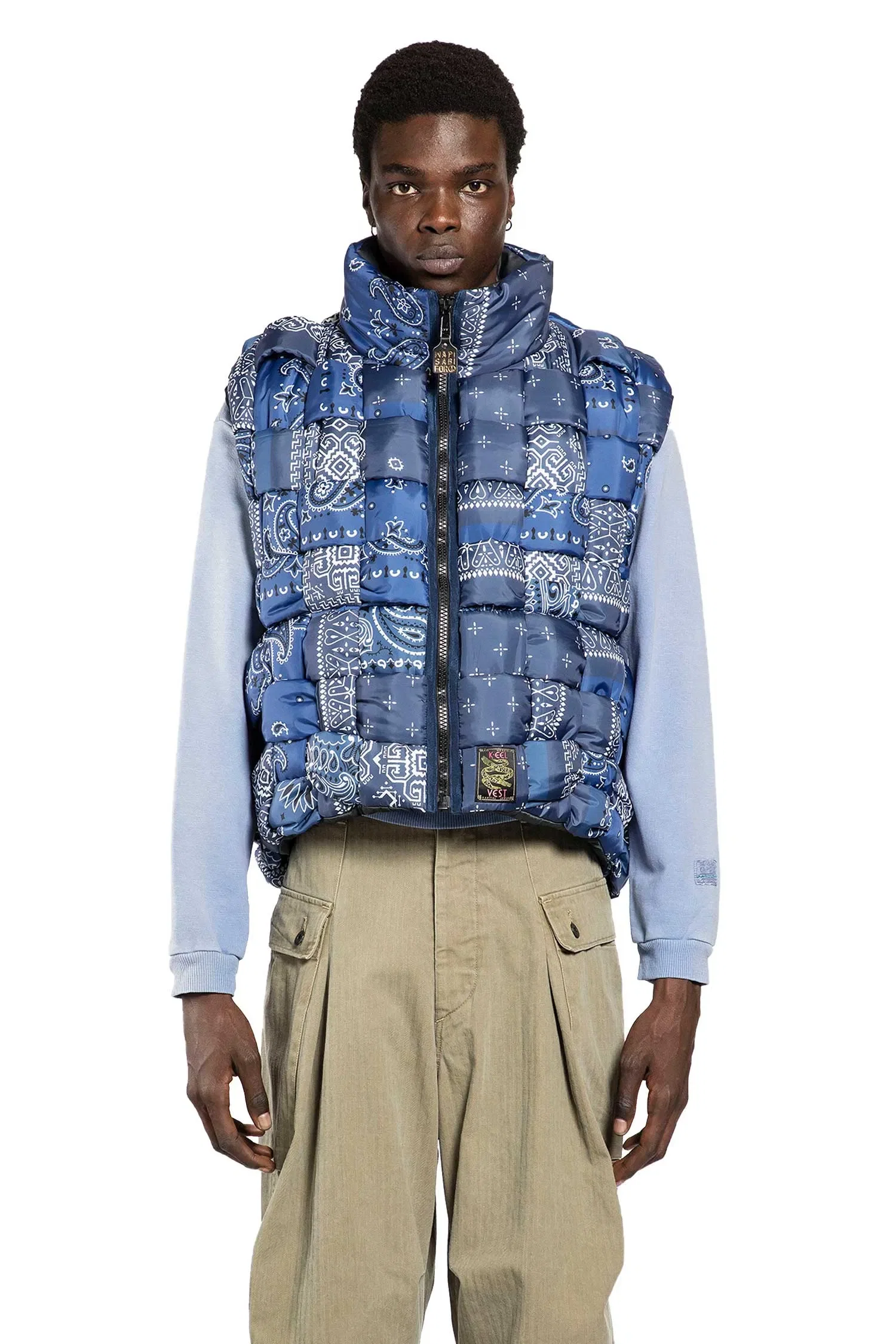 KAPITAL Bandana Nylon Keel Weaving Vest