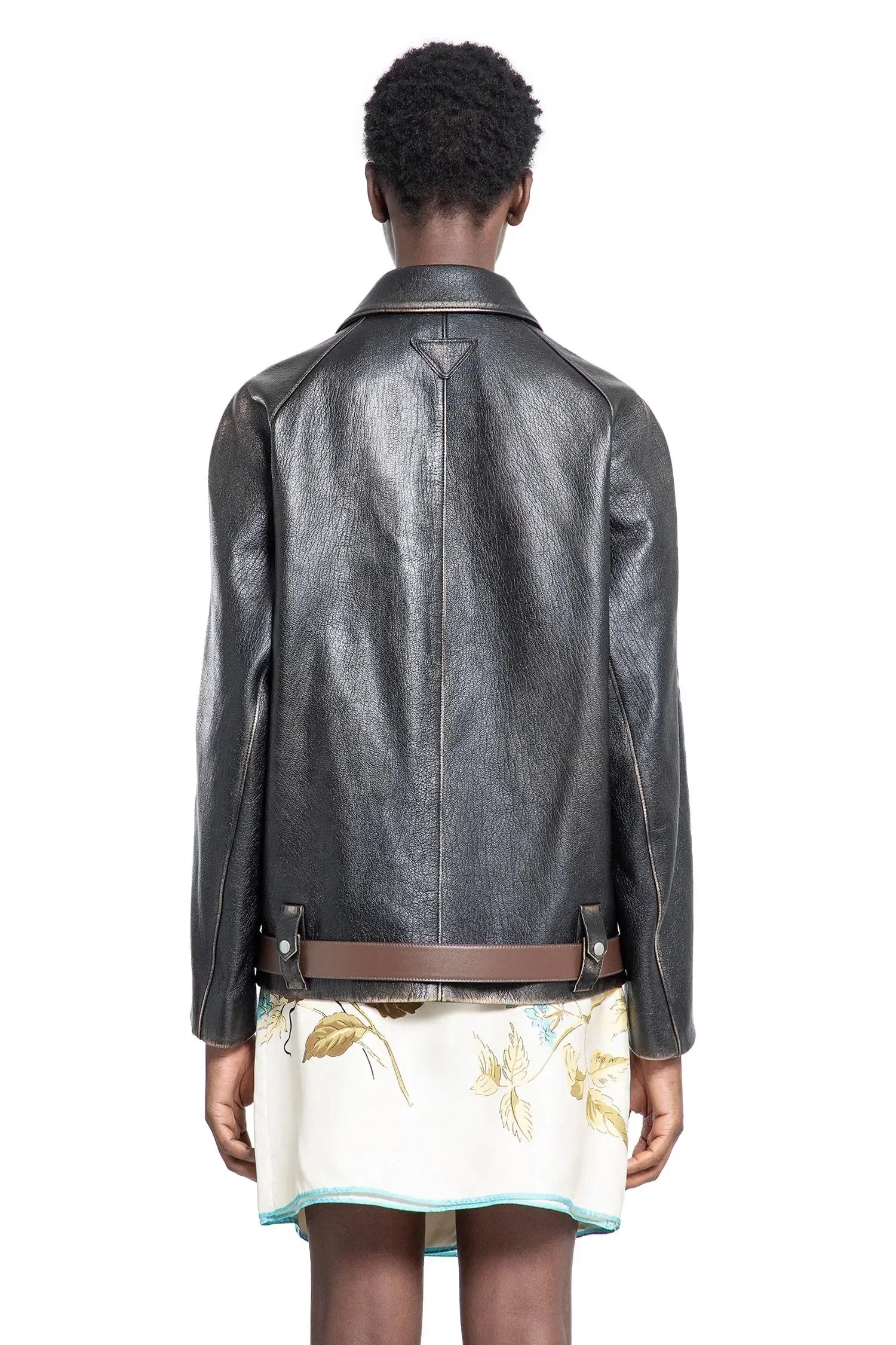 Prada Leather blouson jacket