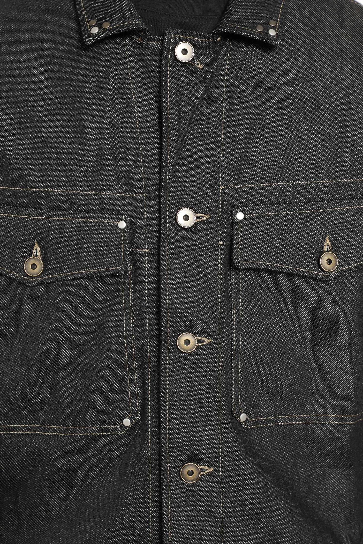 LEMAIRE Trucker Denim jacket with Studs