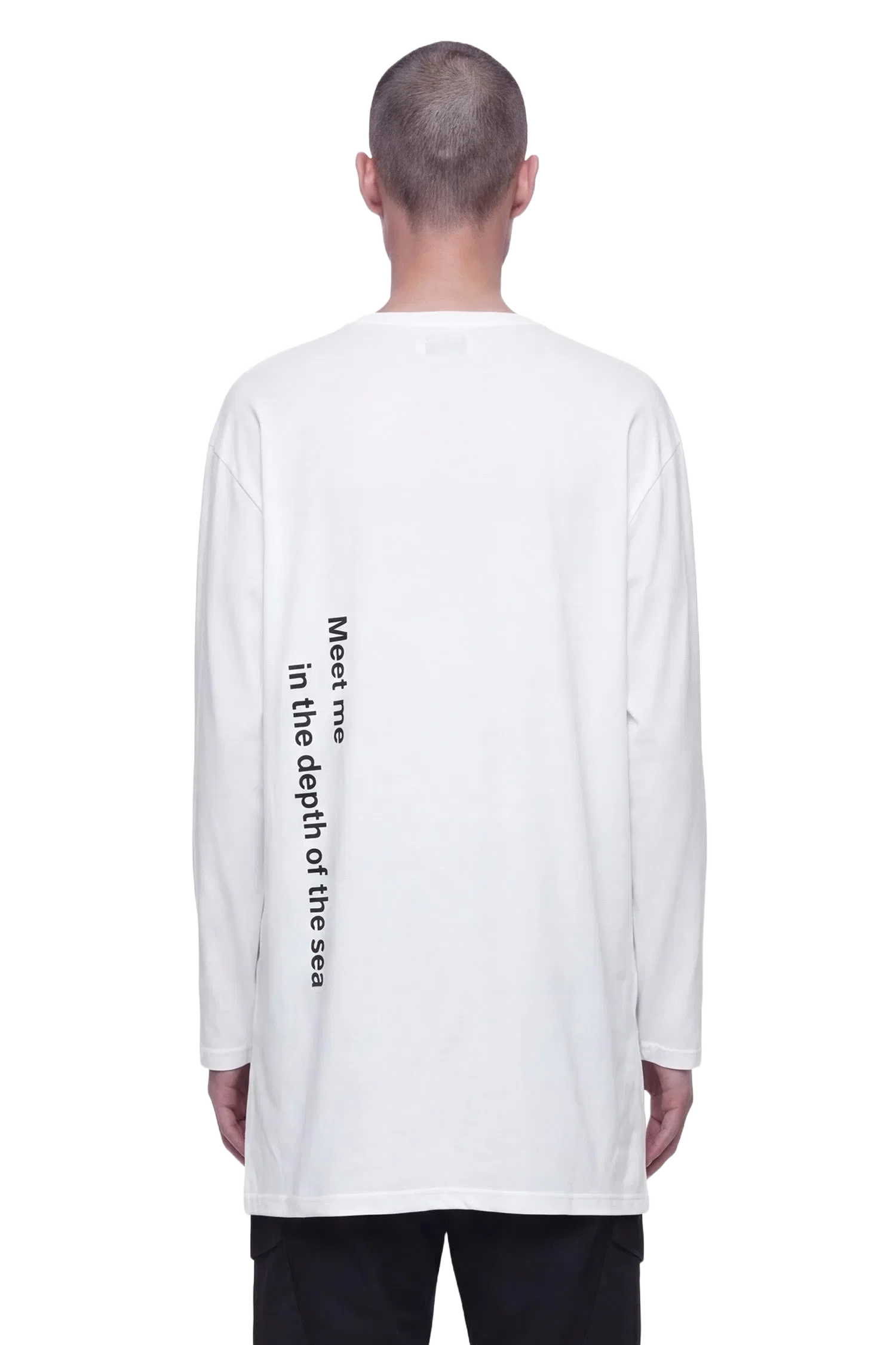 Yohji Yamamoto D-Neckline Long Sleeve T-Shirt