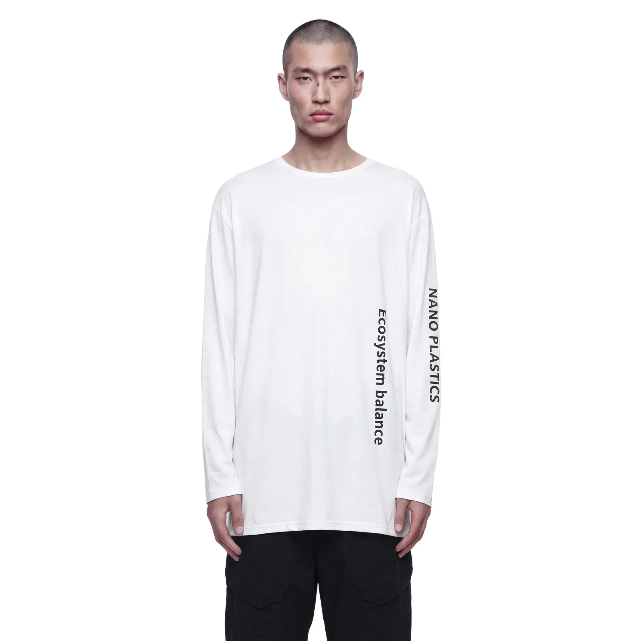Yohji Yamamoto D-Neckline Long Sleeve T-Shirt