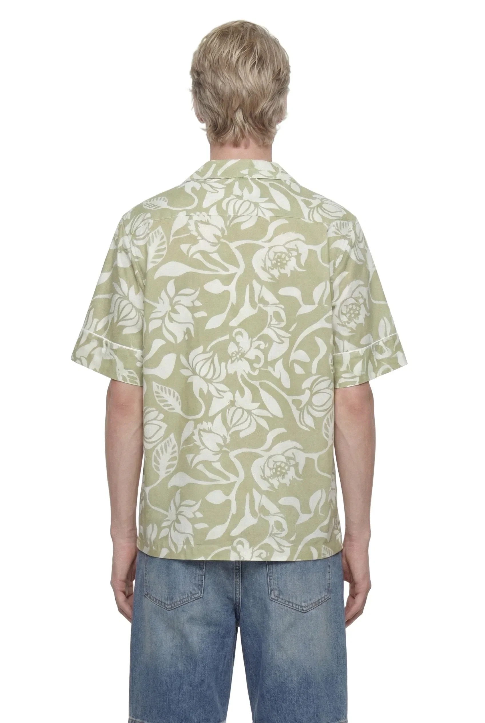 Hed Mayner Floral Print Shirt