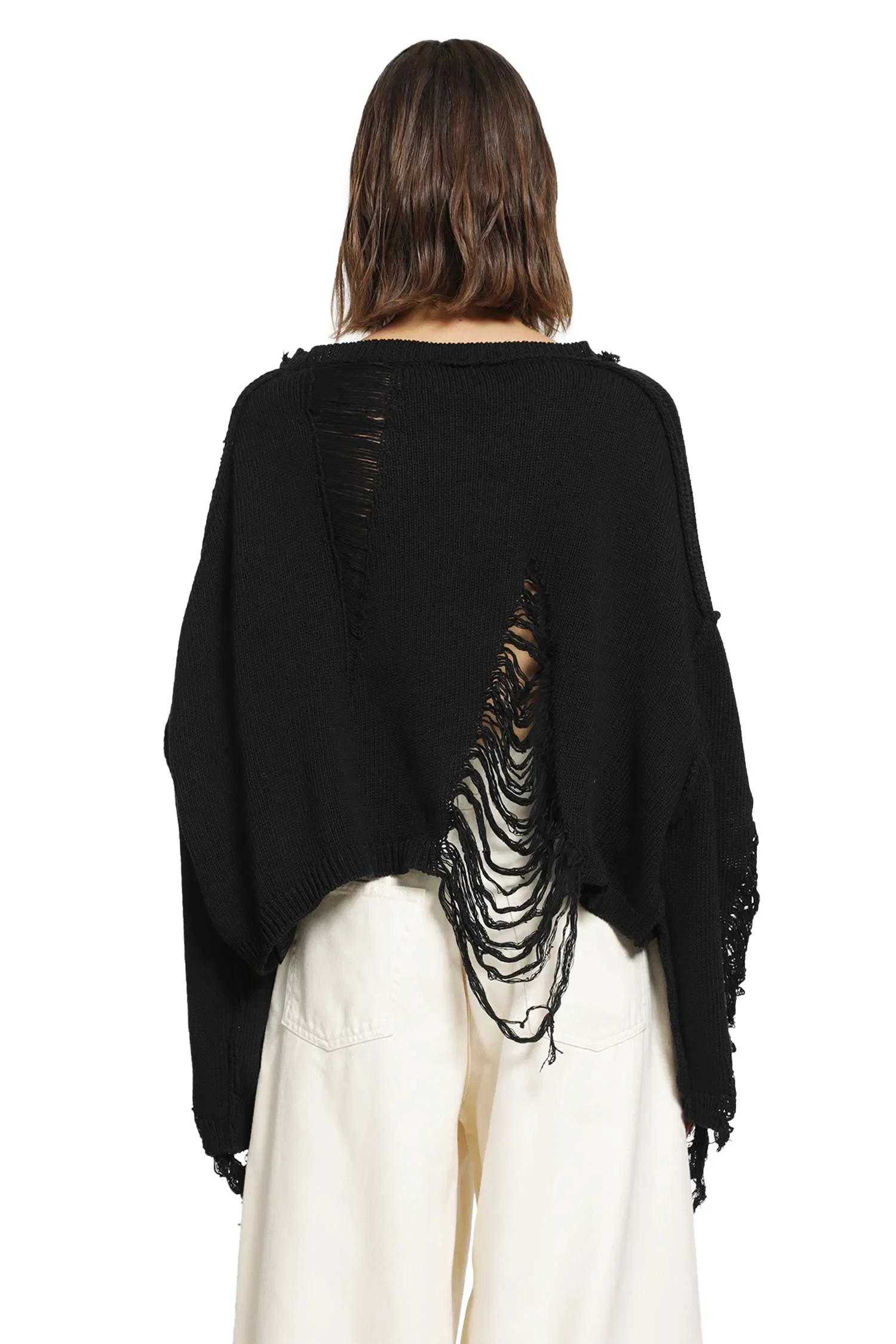 Ssheena Jacquard Intarsia Cropped Sweater