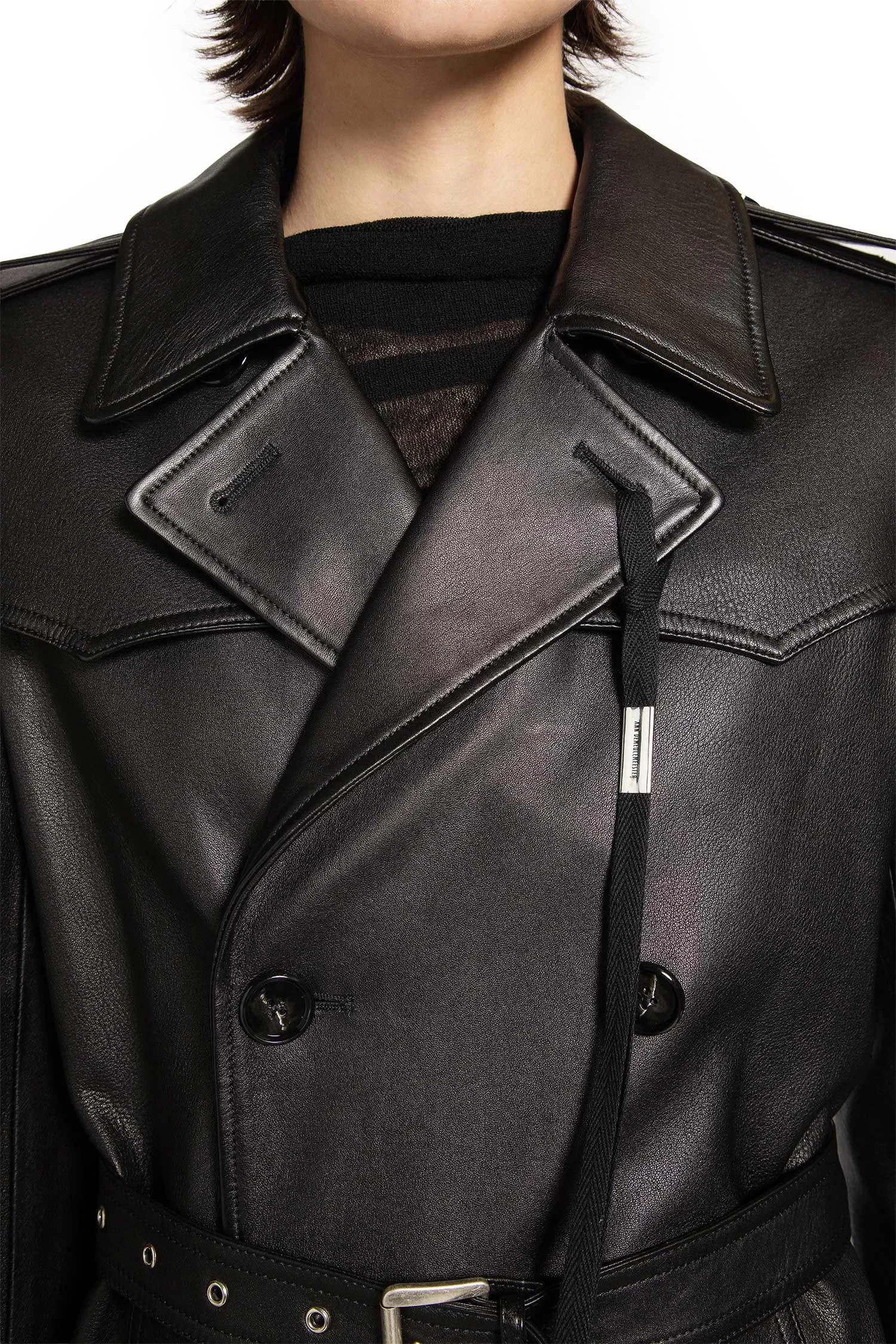 Ann Demeulemeester Eda Fitted Double Breasted Coat
