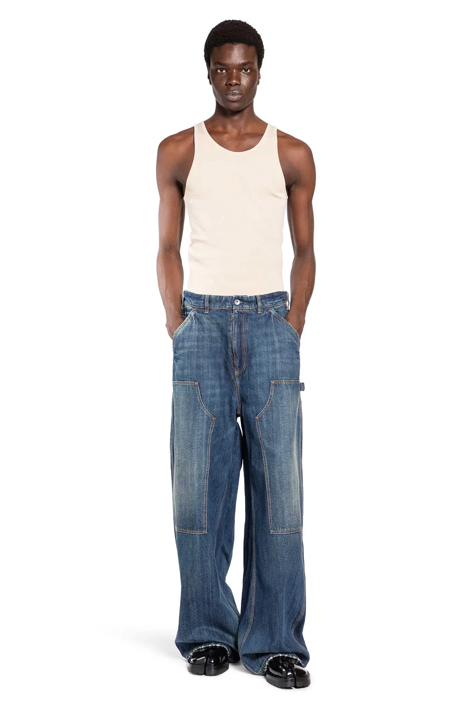 Maison Margiela Ribbed Jersey Tank Top