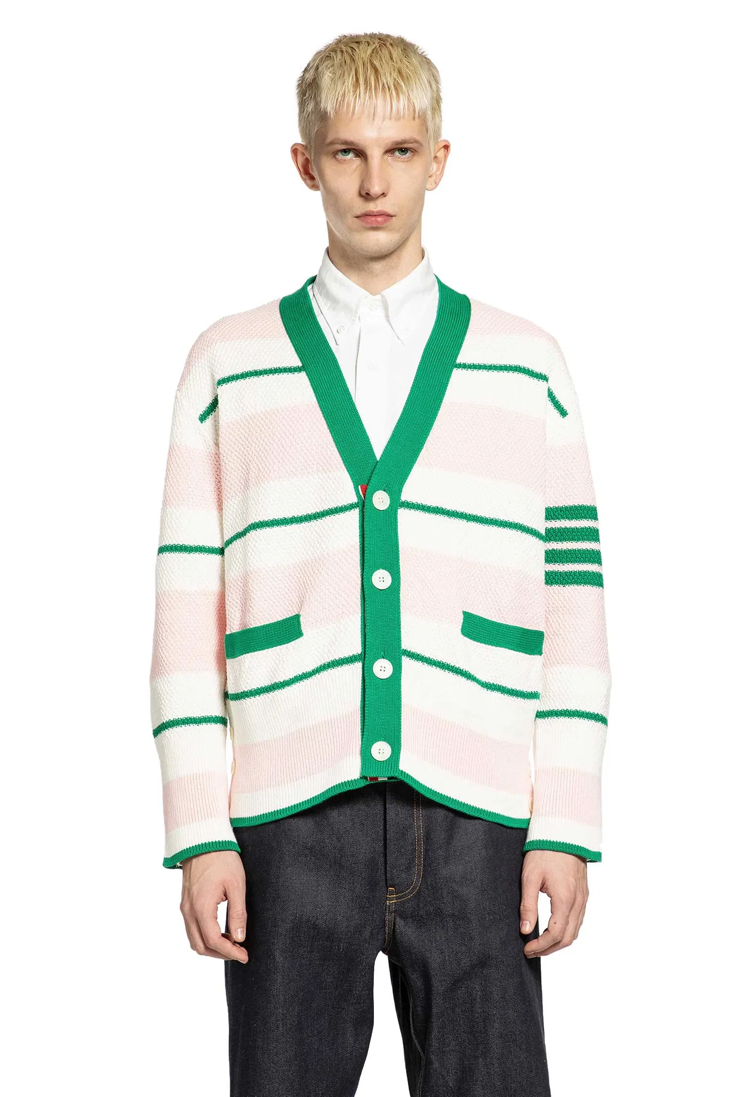 Thom Browne Striped Cardigan