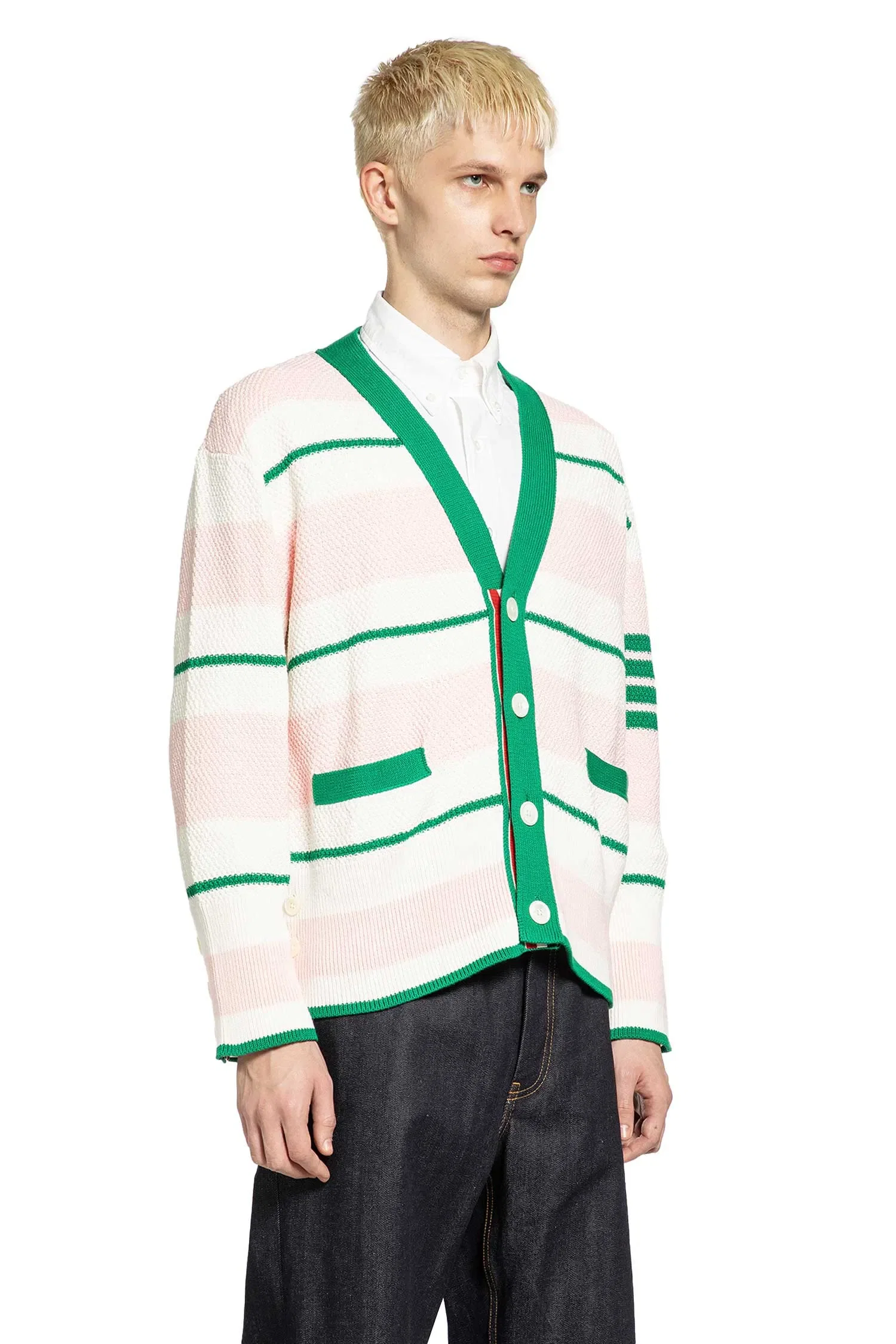 Thom Browne Striped Cardigan