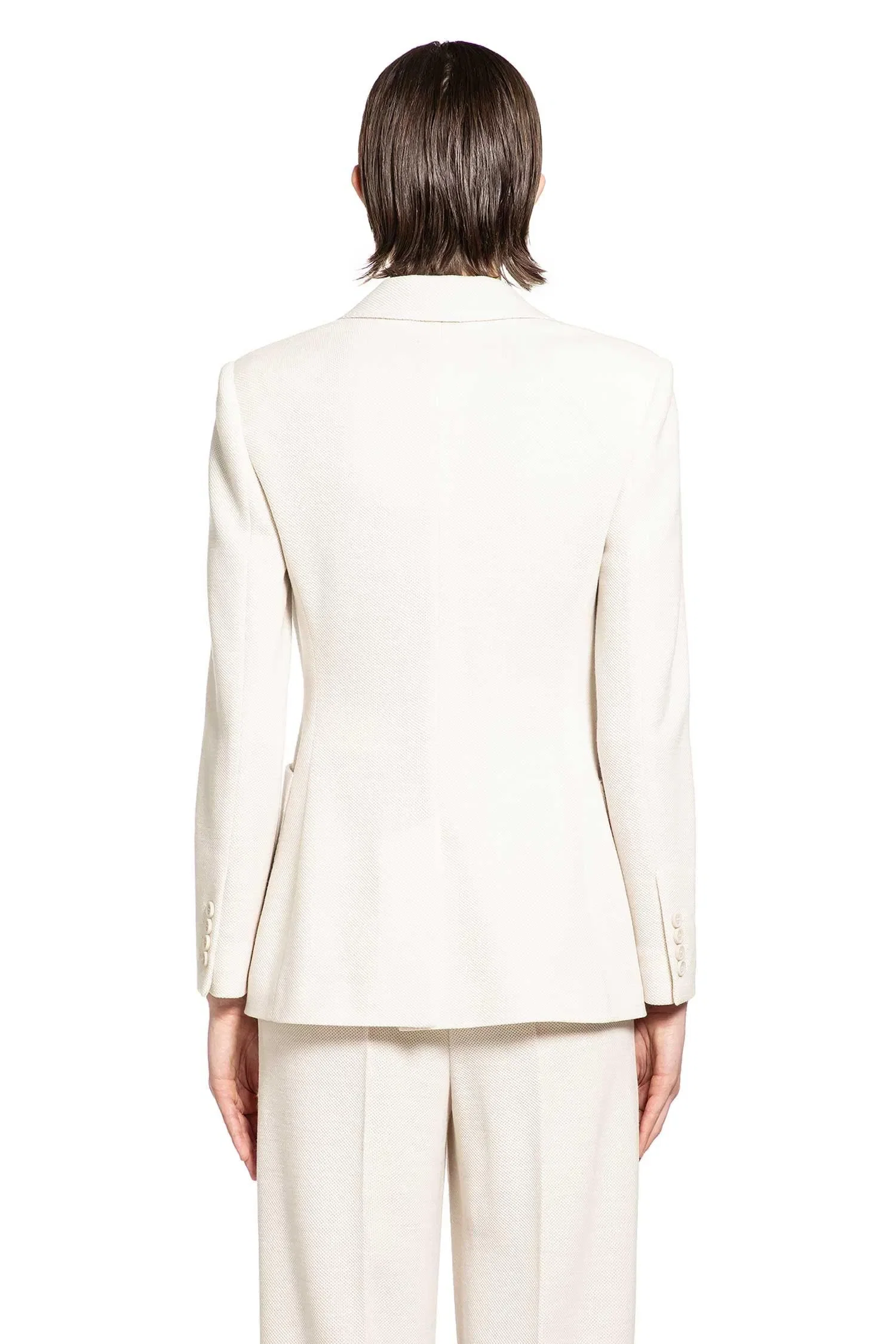 Max Mara Single-breasted Wool Piqué Blazer