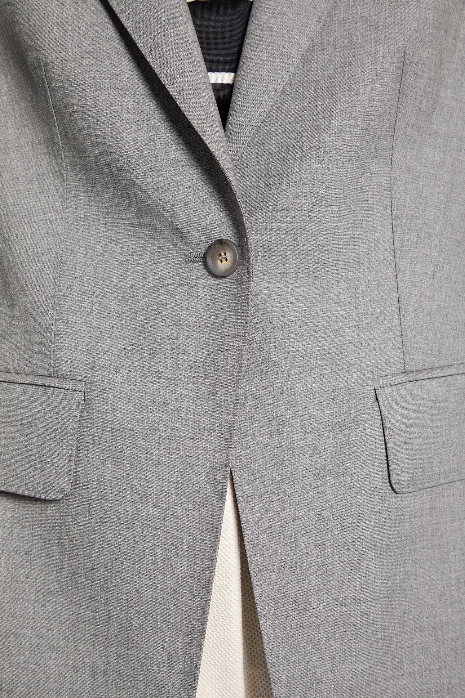 Max Mara Single-breasted Wollen Cloth Blazer