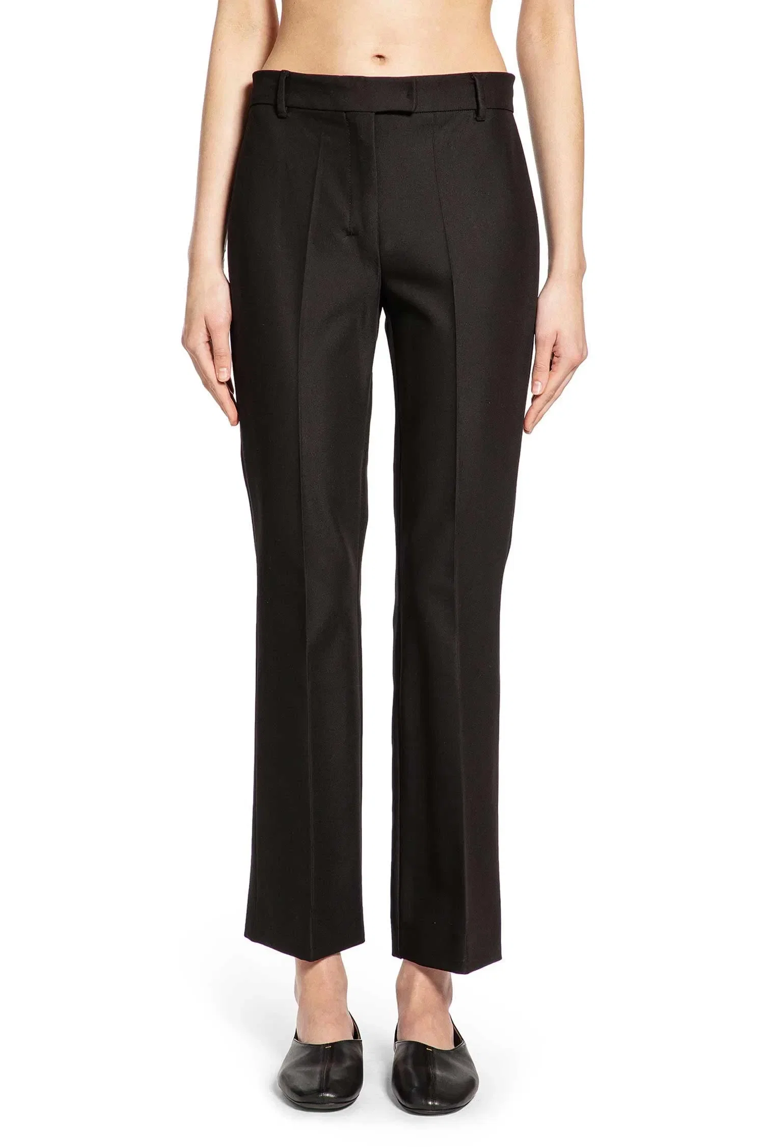 'S Max Mara Stretch Cotton And Viscose Trousers