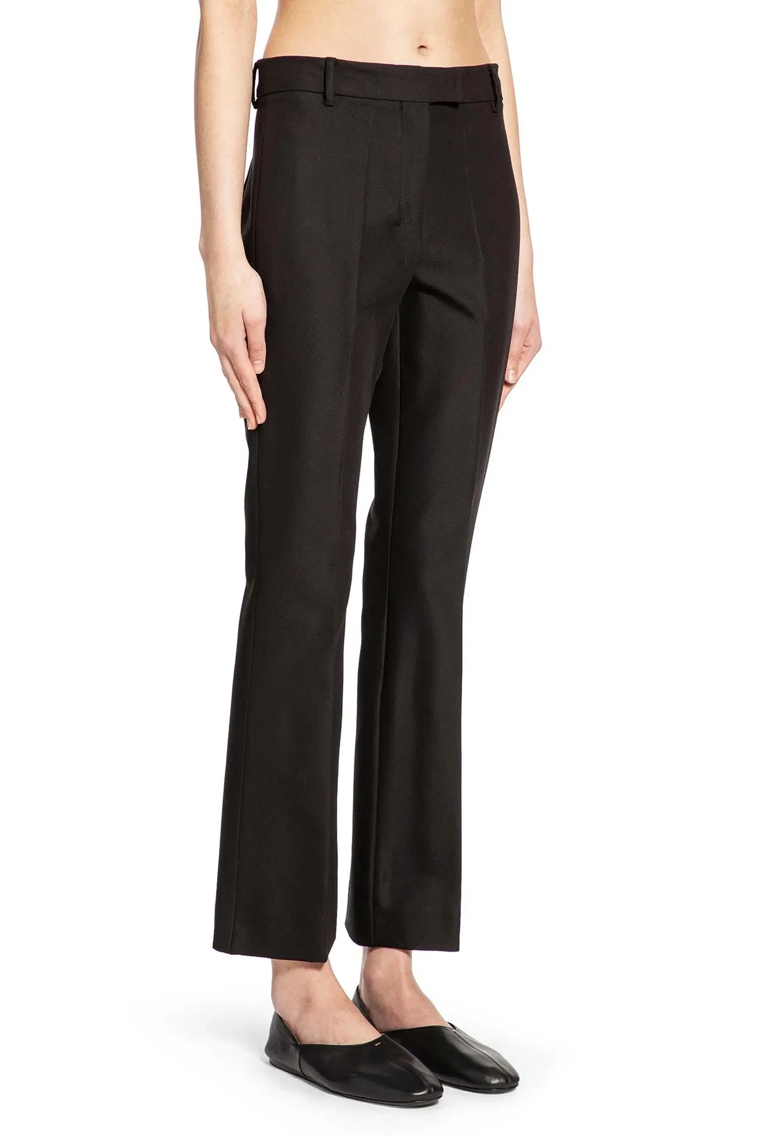 'S Max Mara Stretch Cotton And Viscose Trousers