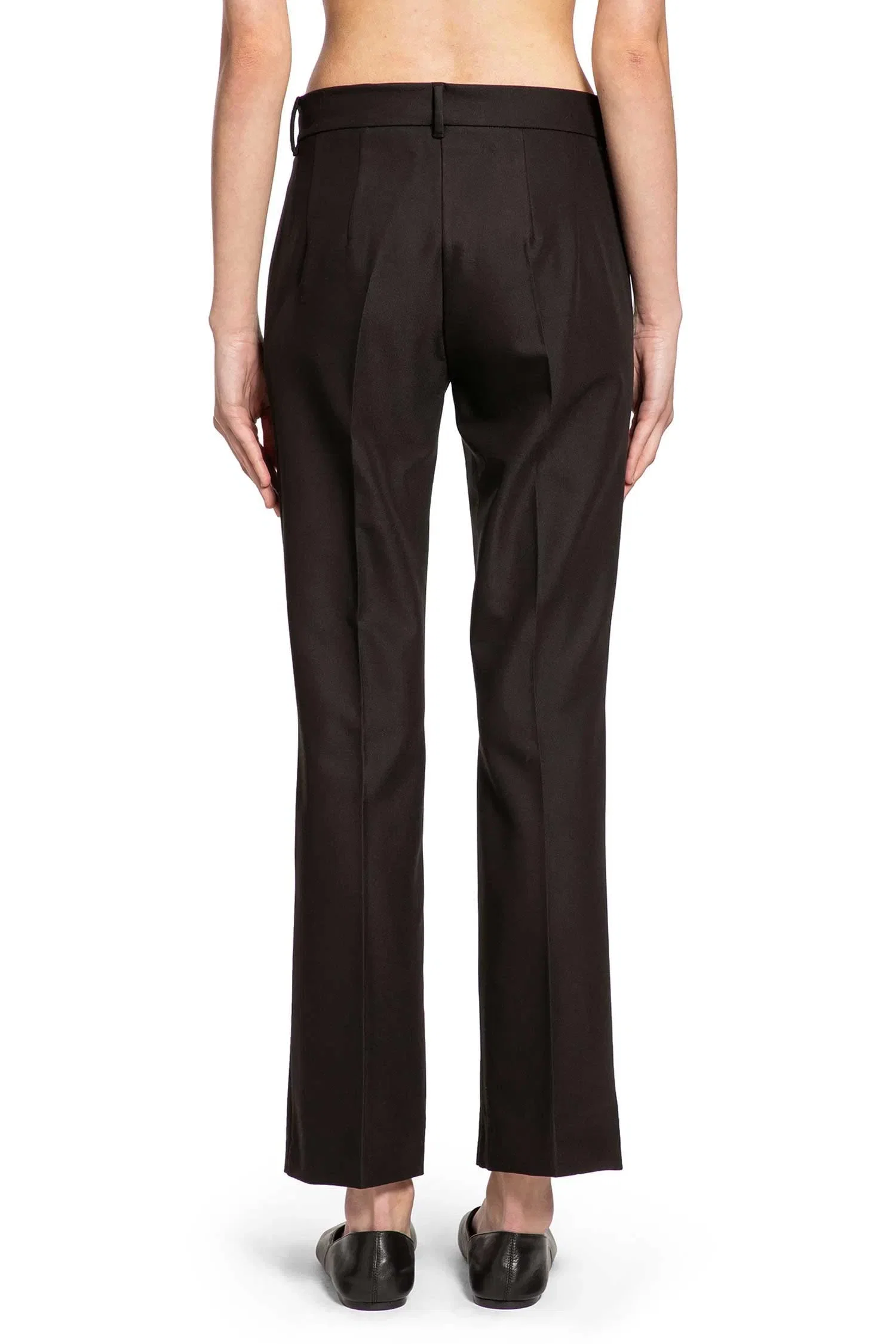 'S Max Mara Stretch Cotton And Viscose Trousers