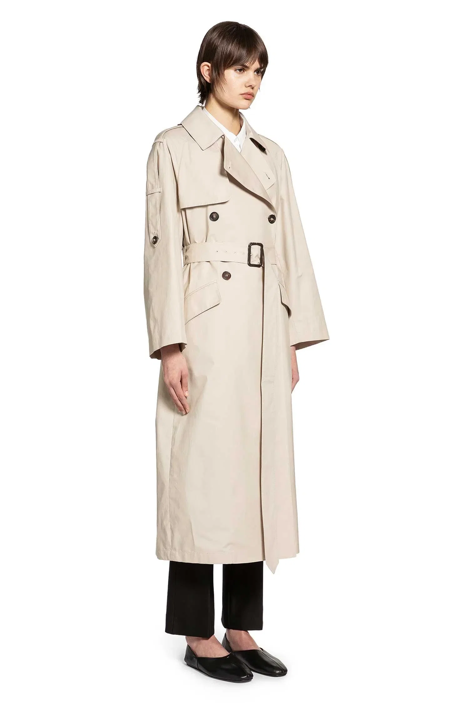 'S Max Mara Wide Water-repellent Twill Trench Coat
