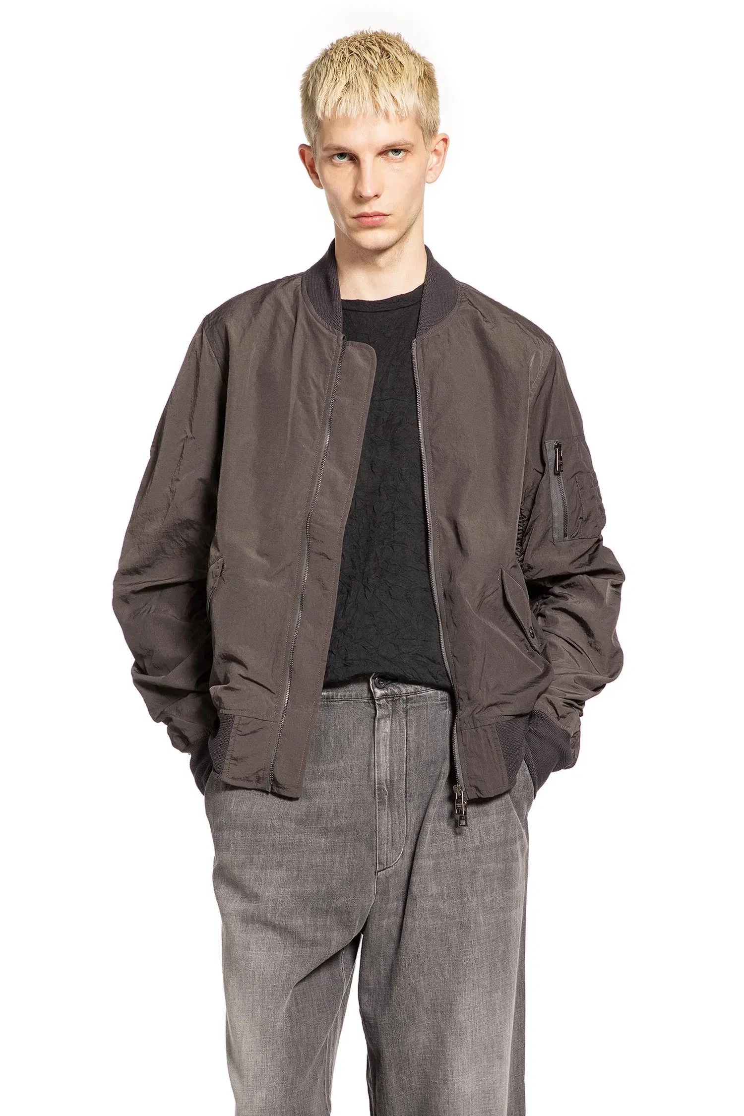 Giorgio Brato Gathered Nylon Blazer