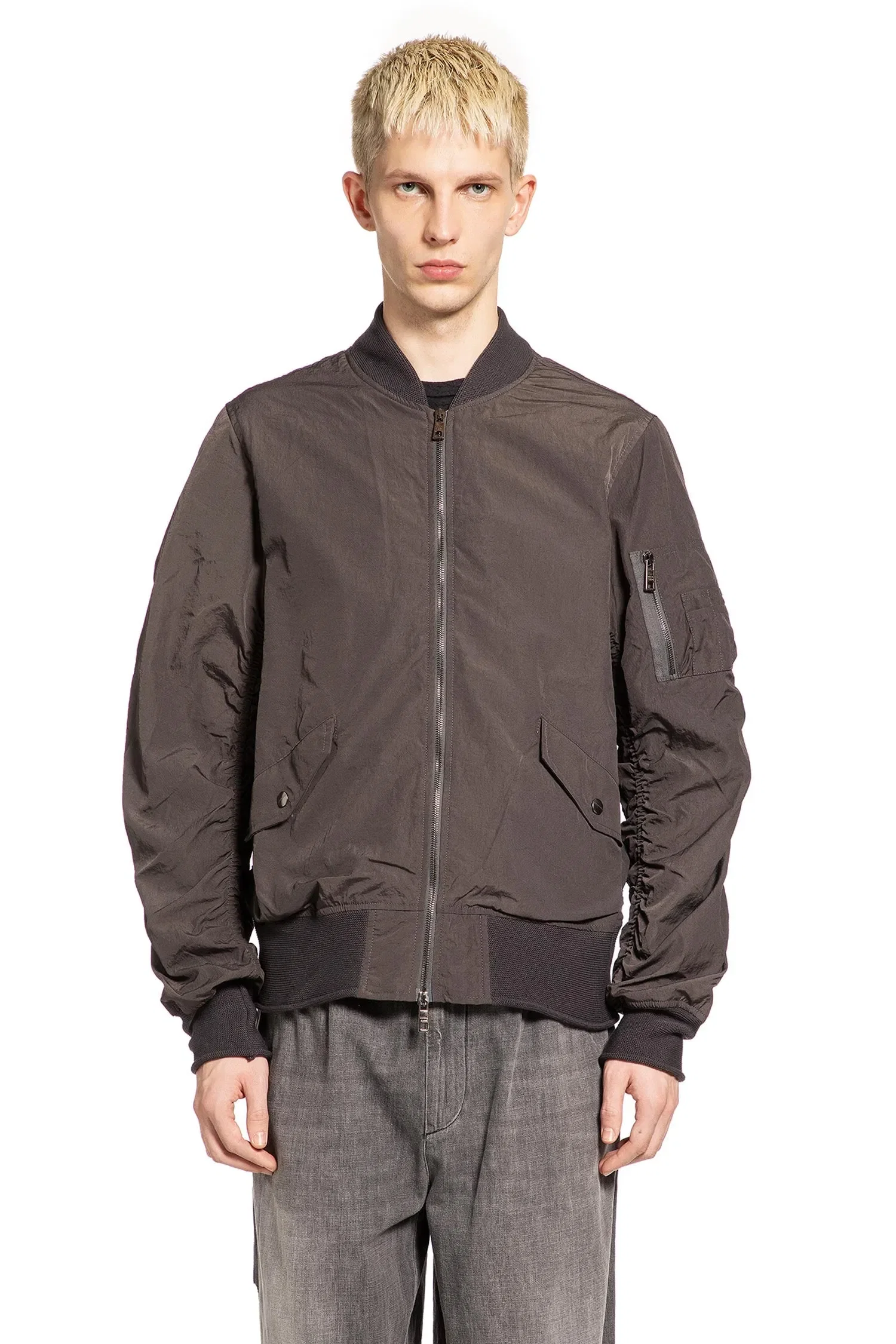 Giorgio Brato Gathered Nylon Blazer