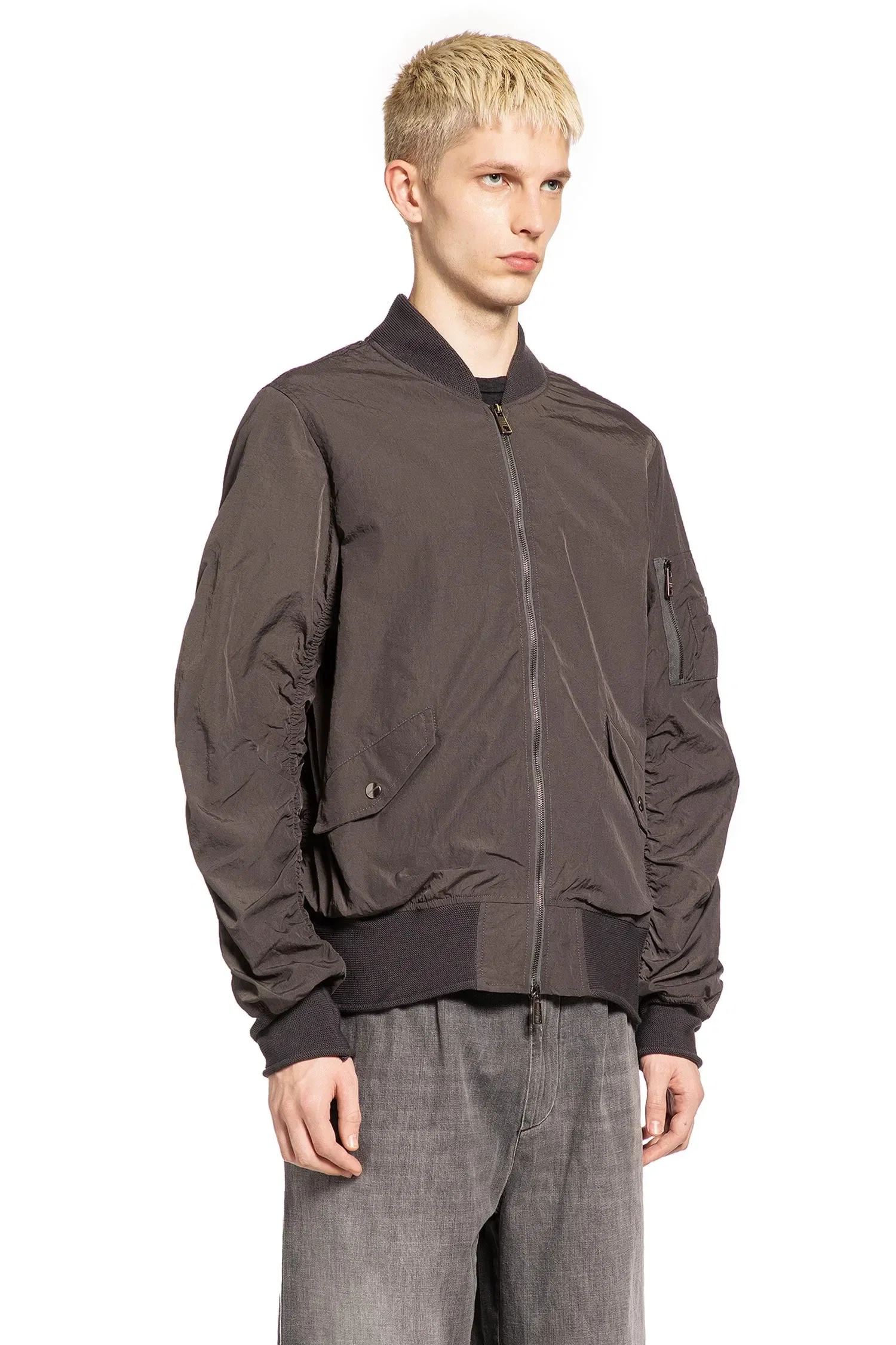 Giorgio Brato Gathered Nylon Blazer