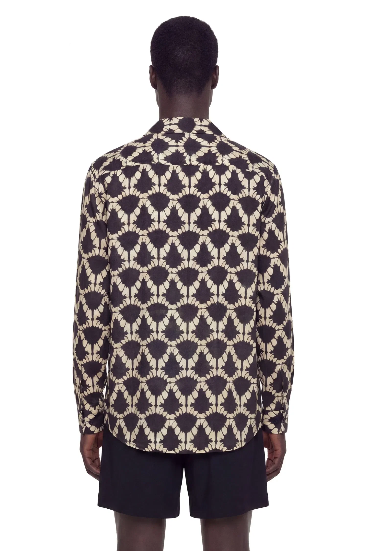 Laneus Lightweight Viscose Graphic Shirt