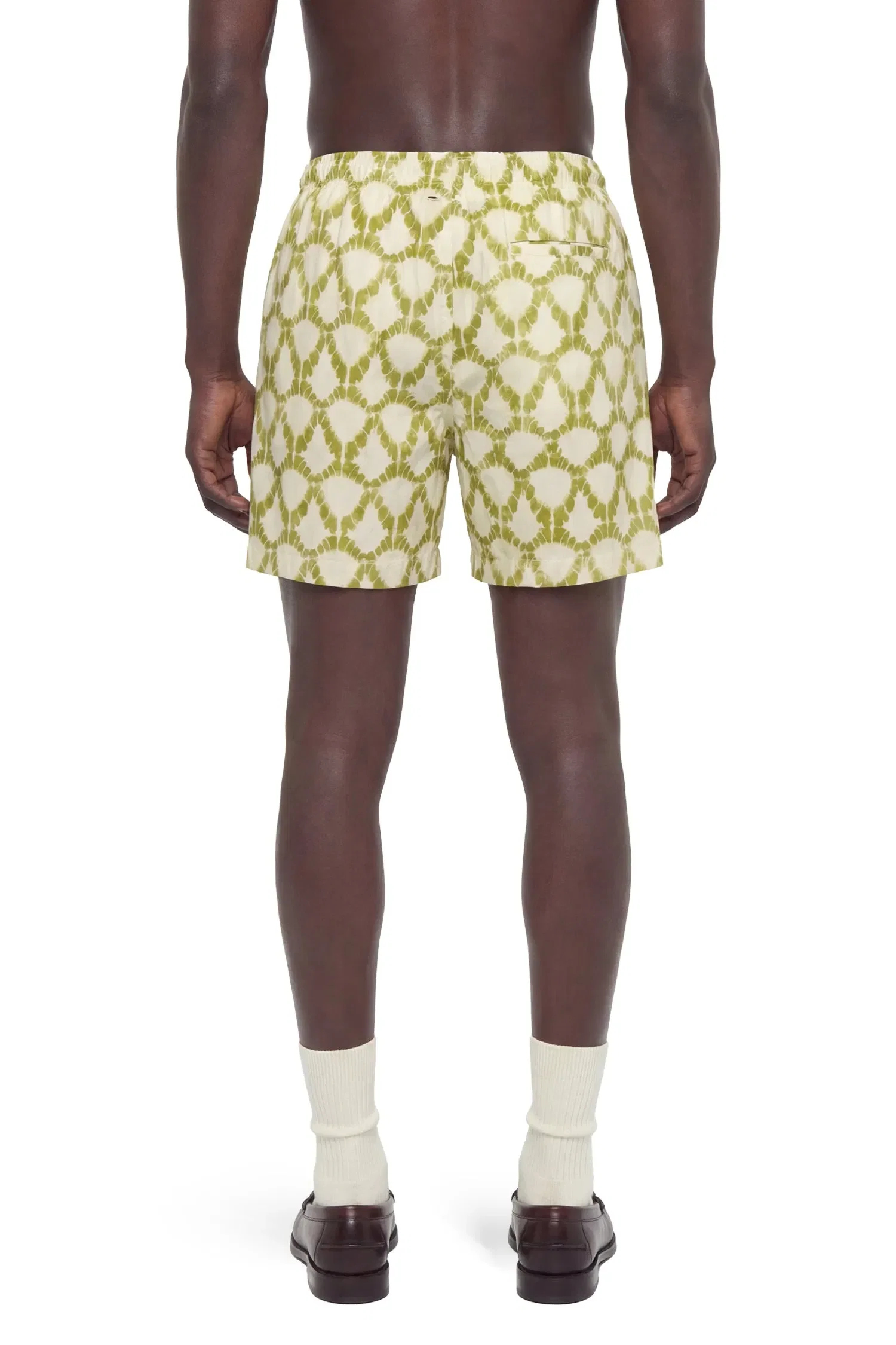 Laneus Lightweight Viscose Graphic Print Shorts