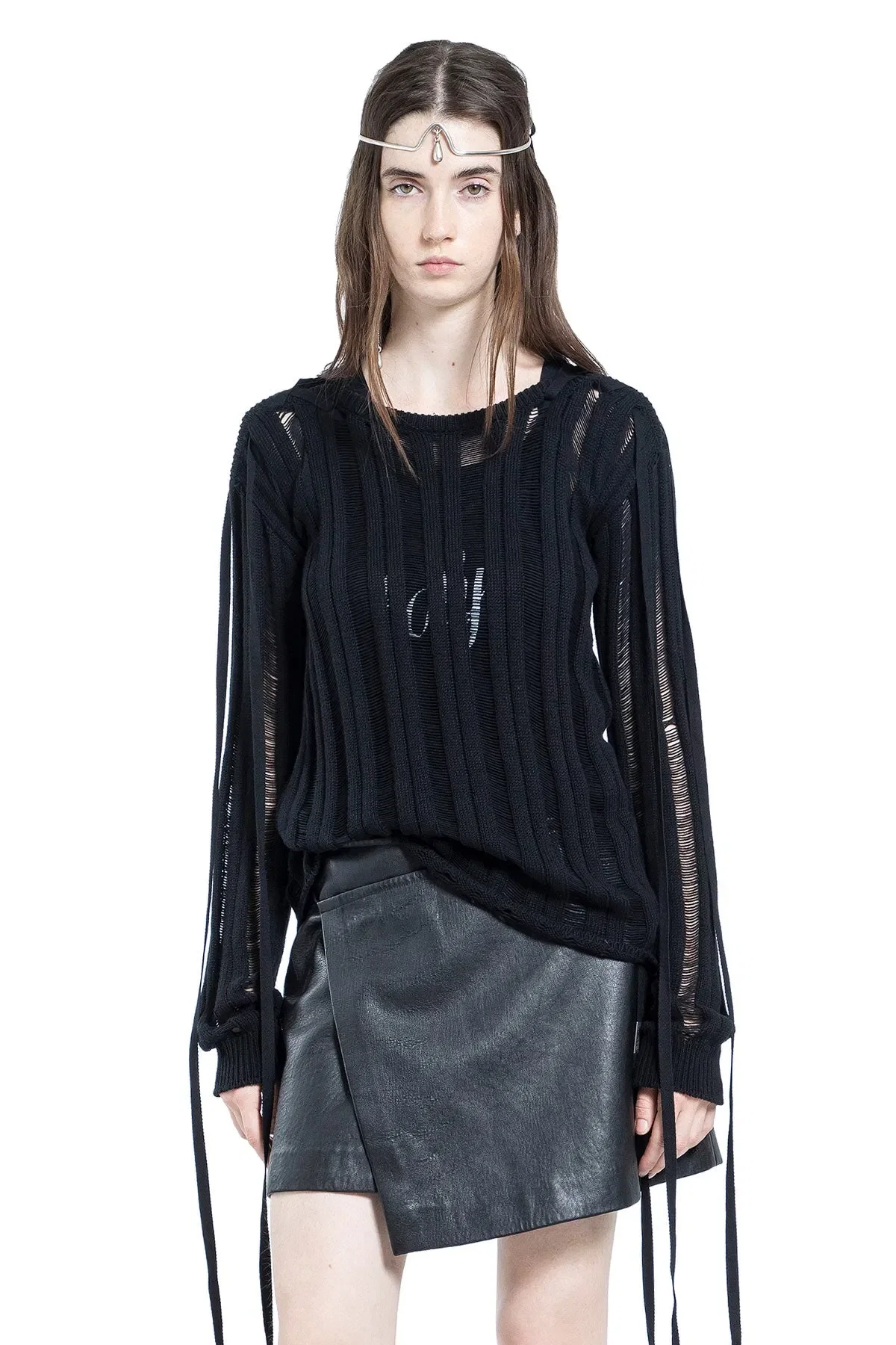 Ann Demeulemeester Gala Ladder Stitch Sweater