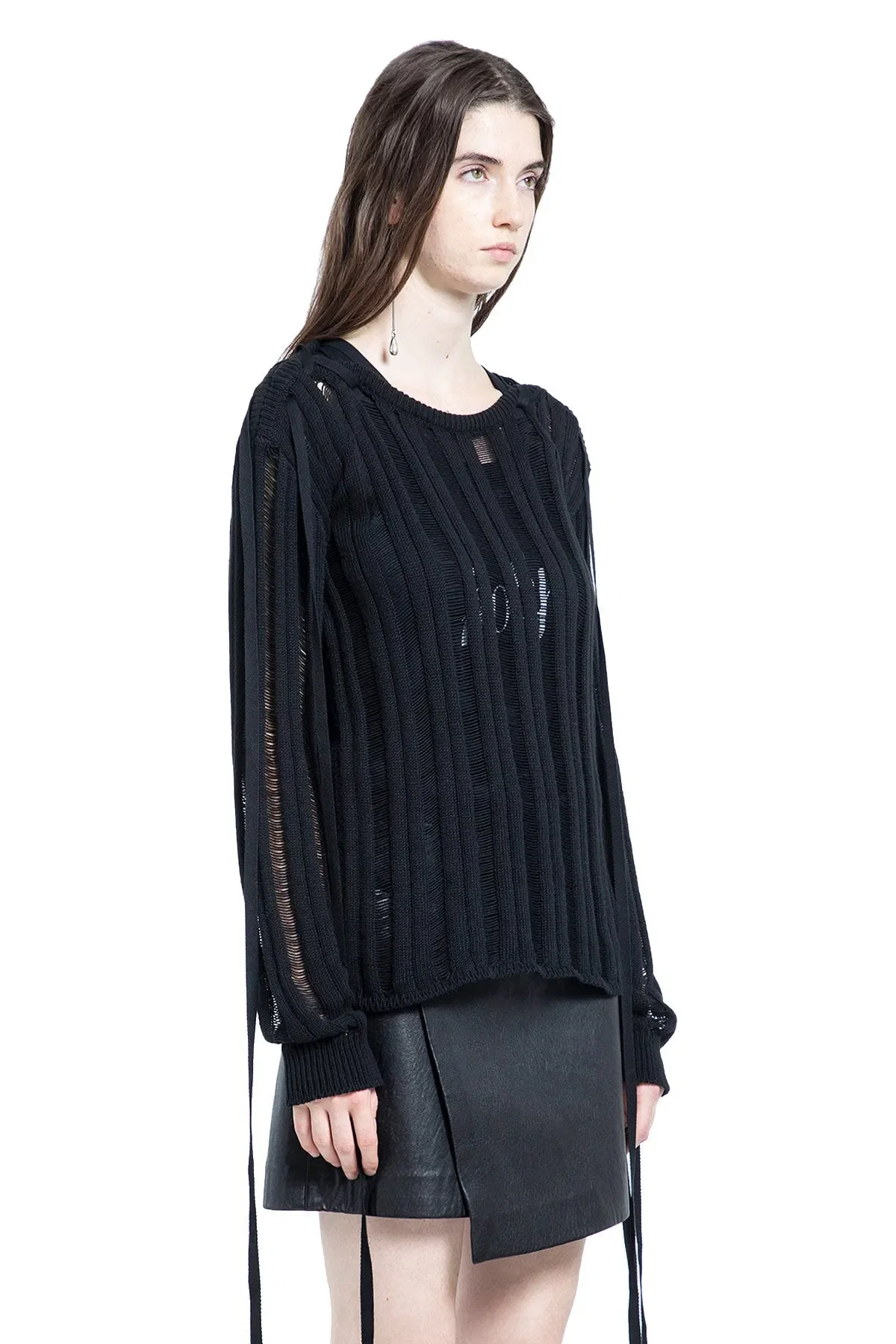 Ann Demeulemeester Gala Ladder Stitch Sweater