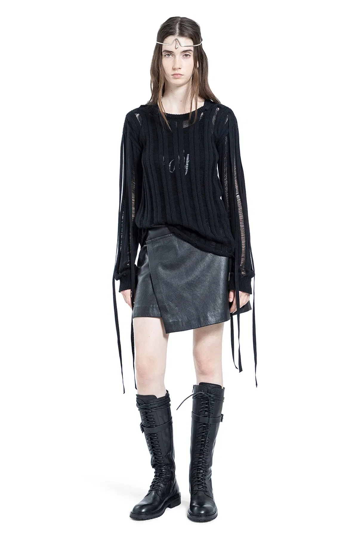 Ann Demeulemeester Gala Ladder Stitch Sweater