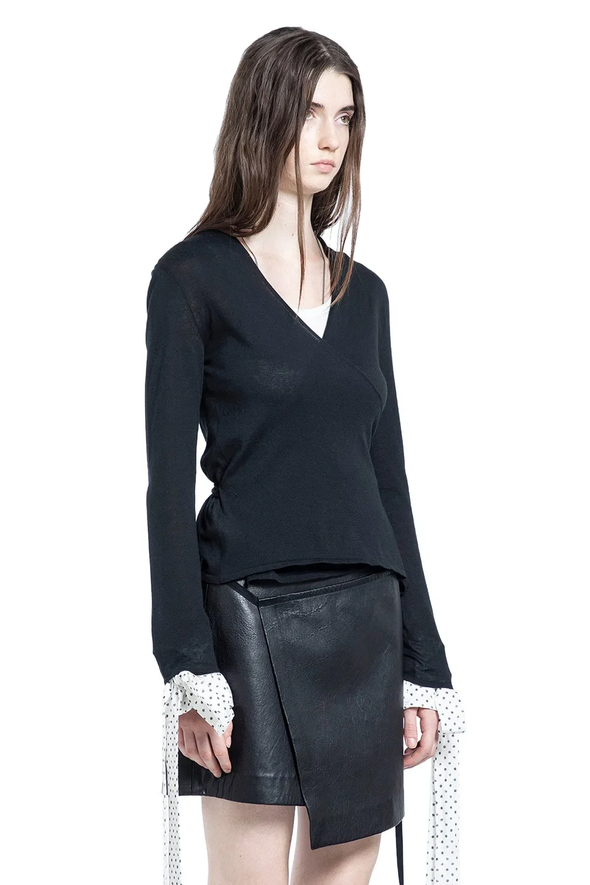 Ann Demeulemeester Fro Wrap Knit Cardigan