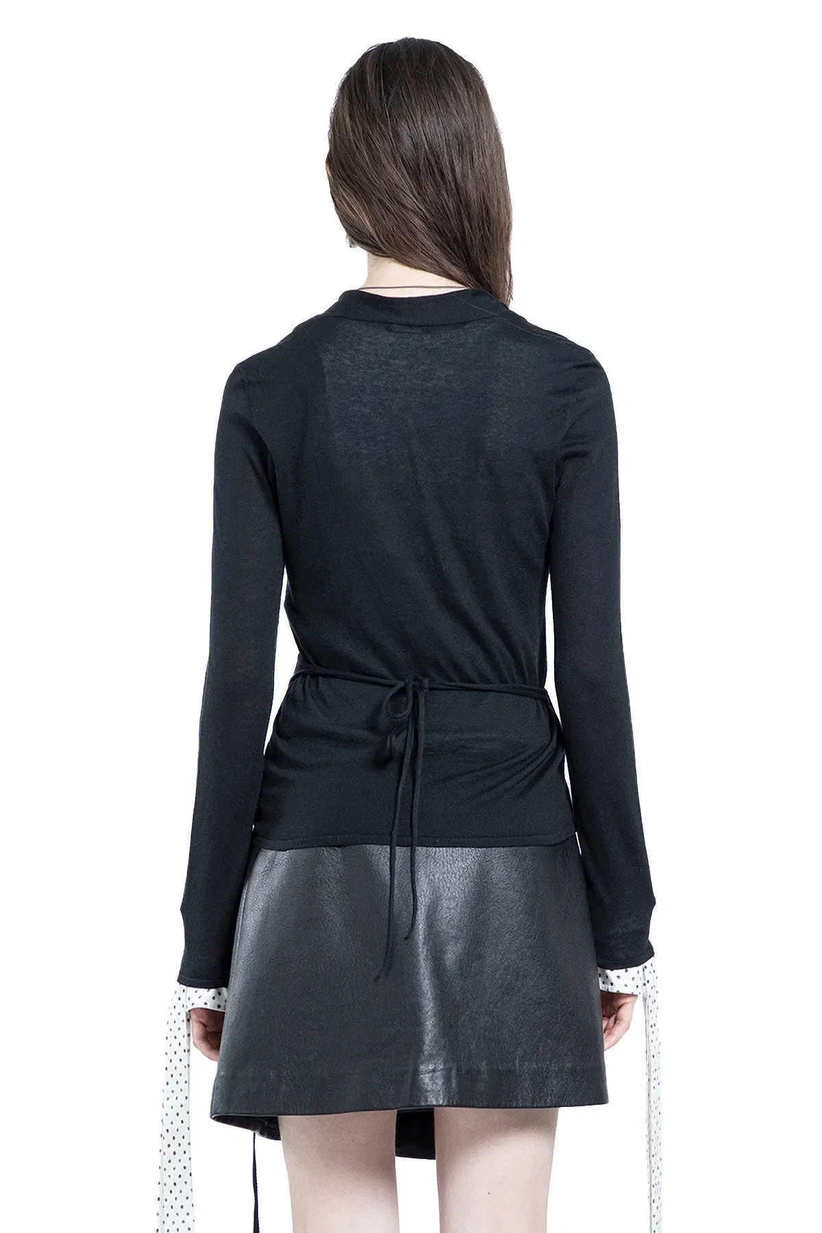 Ann Demeulemeester Fro Wrap Knit Cardigan