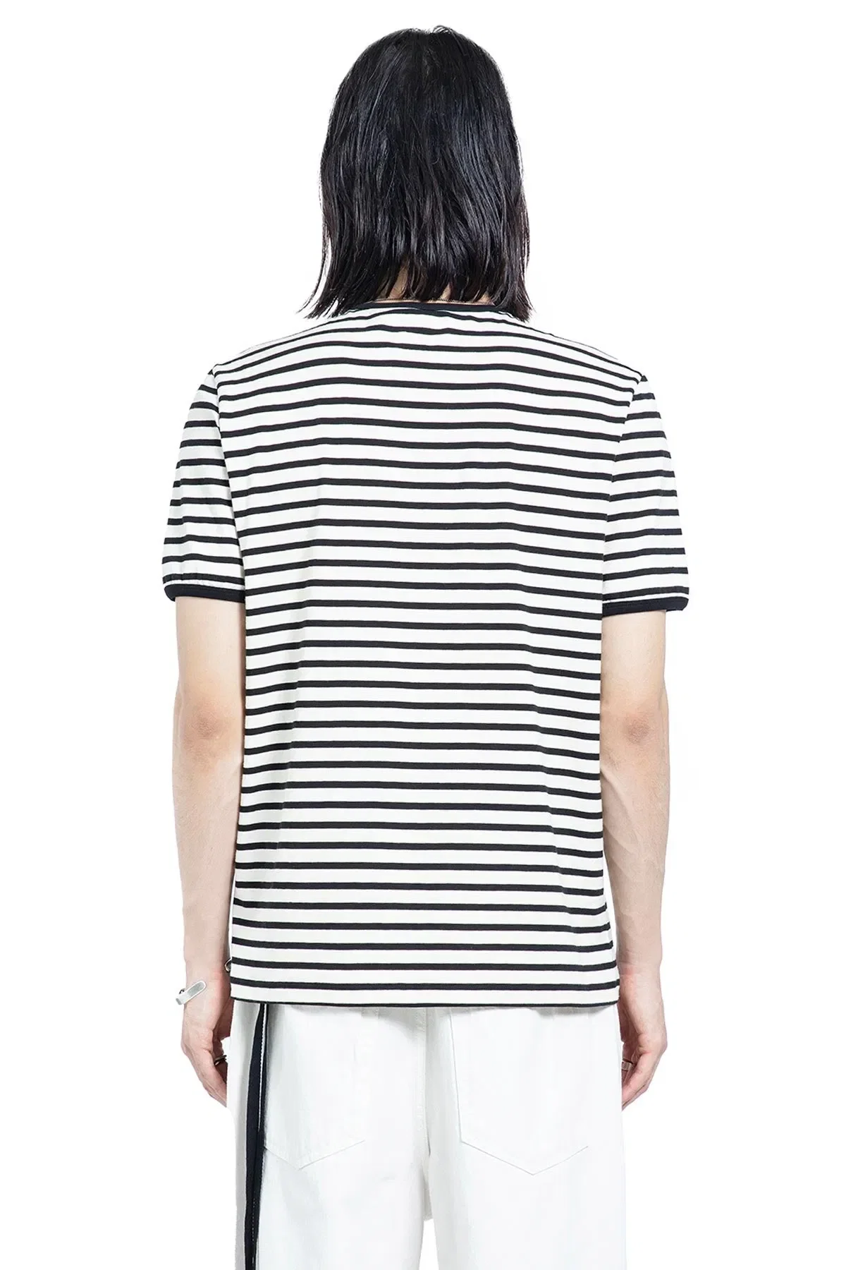Ann Demeulemeester Aimar Standard T-Shirt in Brushed Striped Jersey