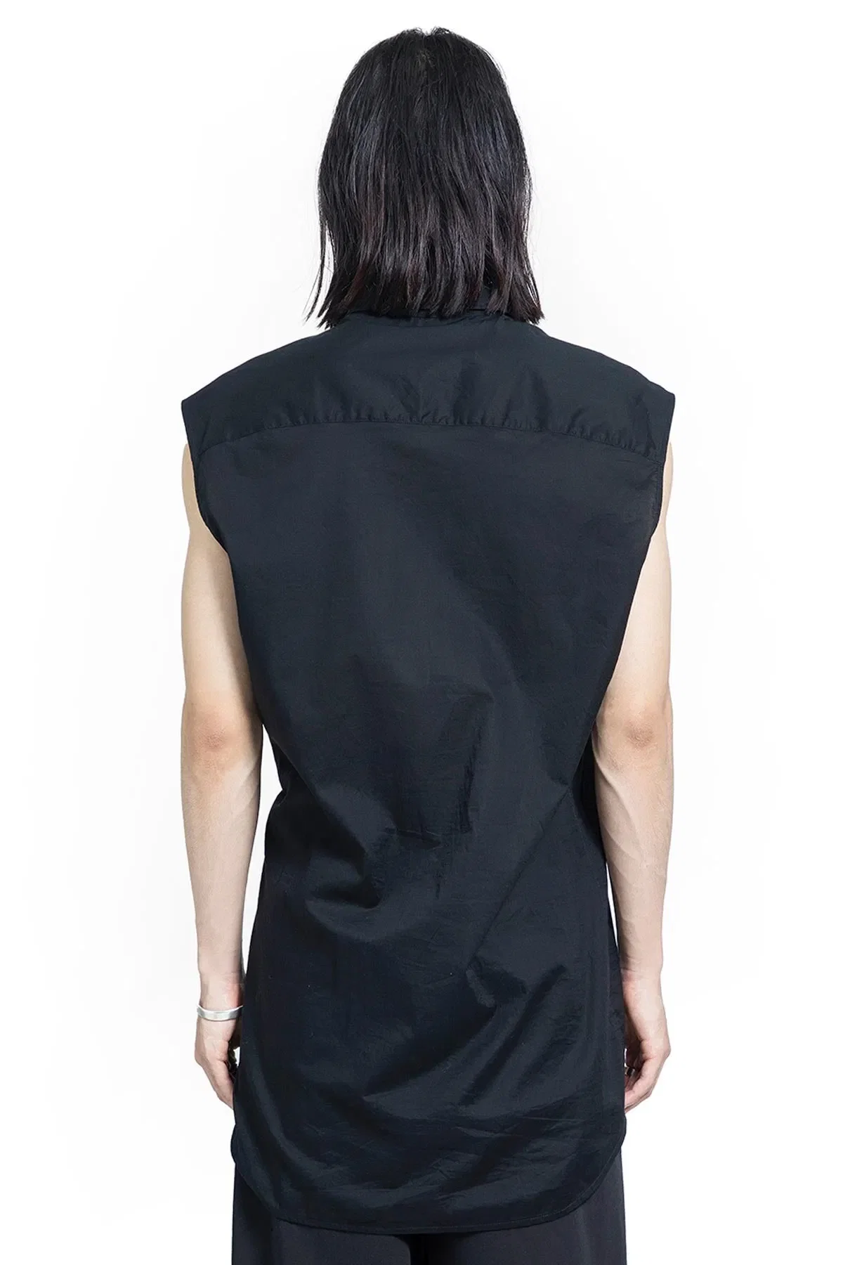 Ann Demeulemeester Dorian Sleeveless Pocket Long Shirt