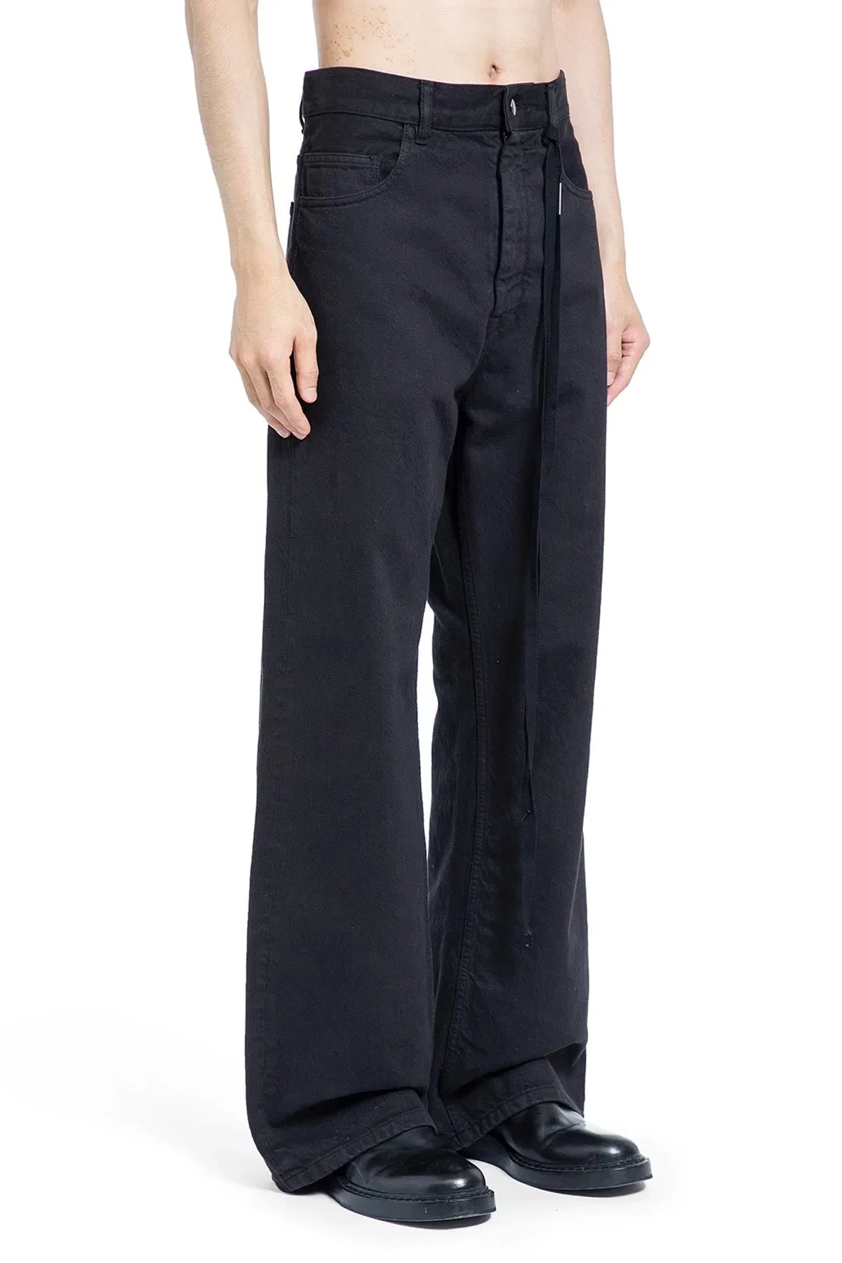 Ann Demeulemeester Modest 5 Pockets Relaxed Flared Trousers