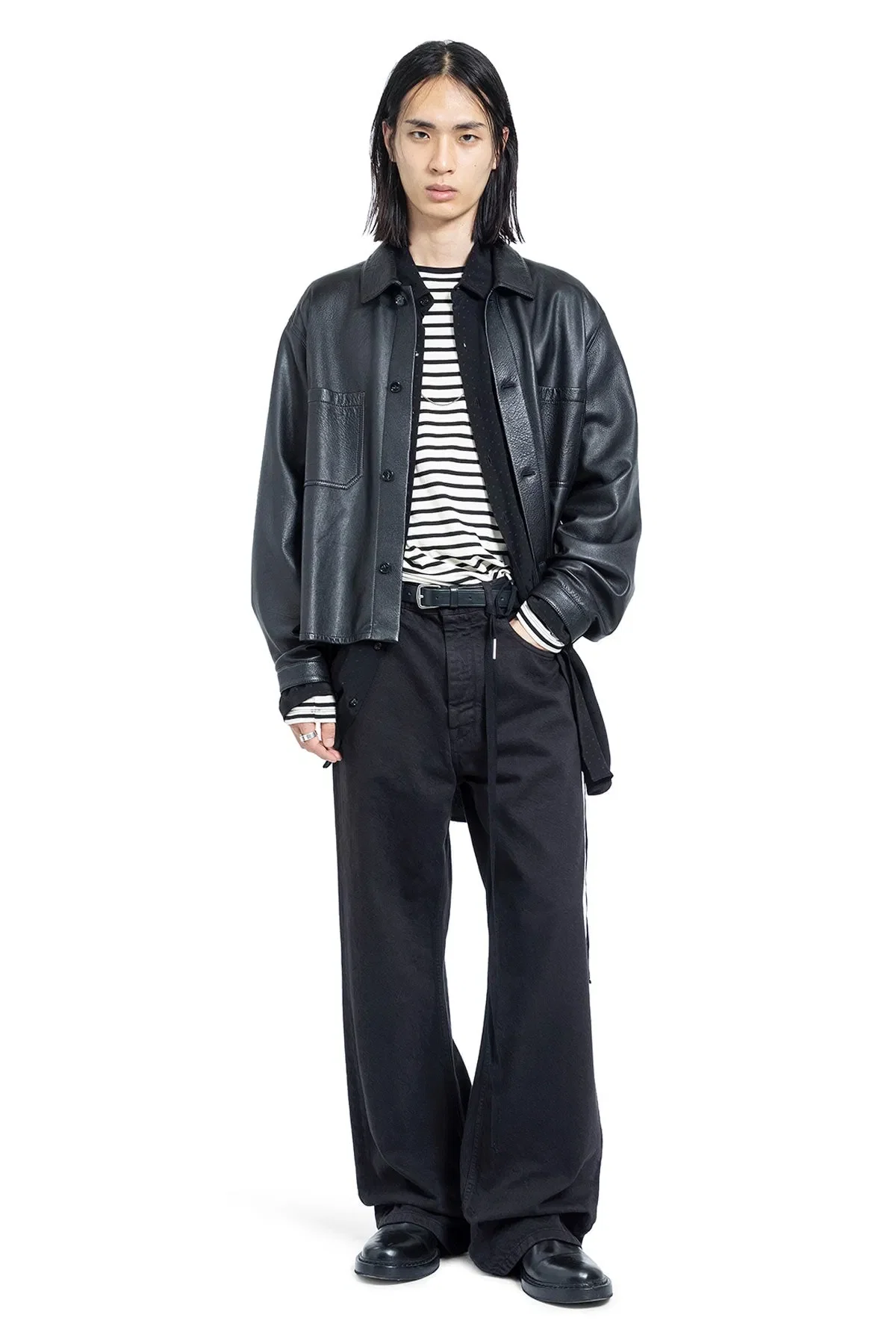 Ann Demeulemeester Modest 5 Pockets Relaxed Flared Trousers