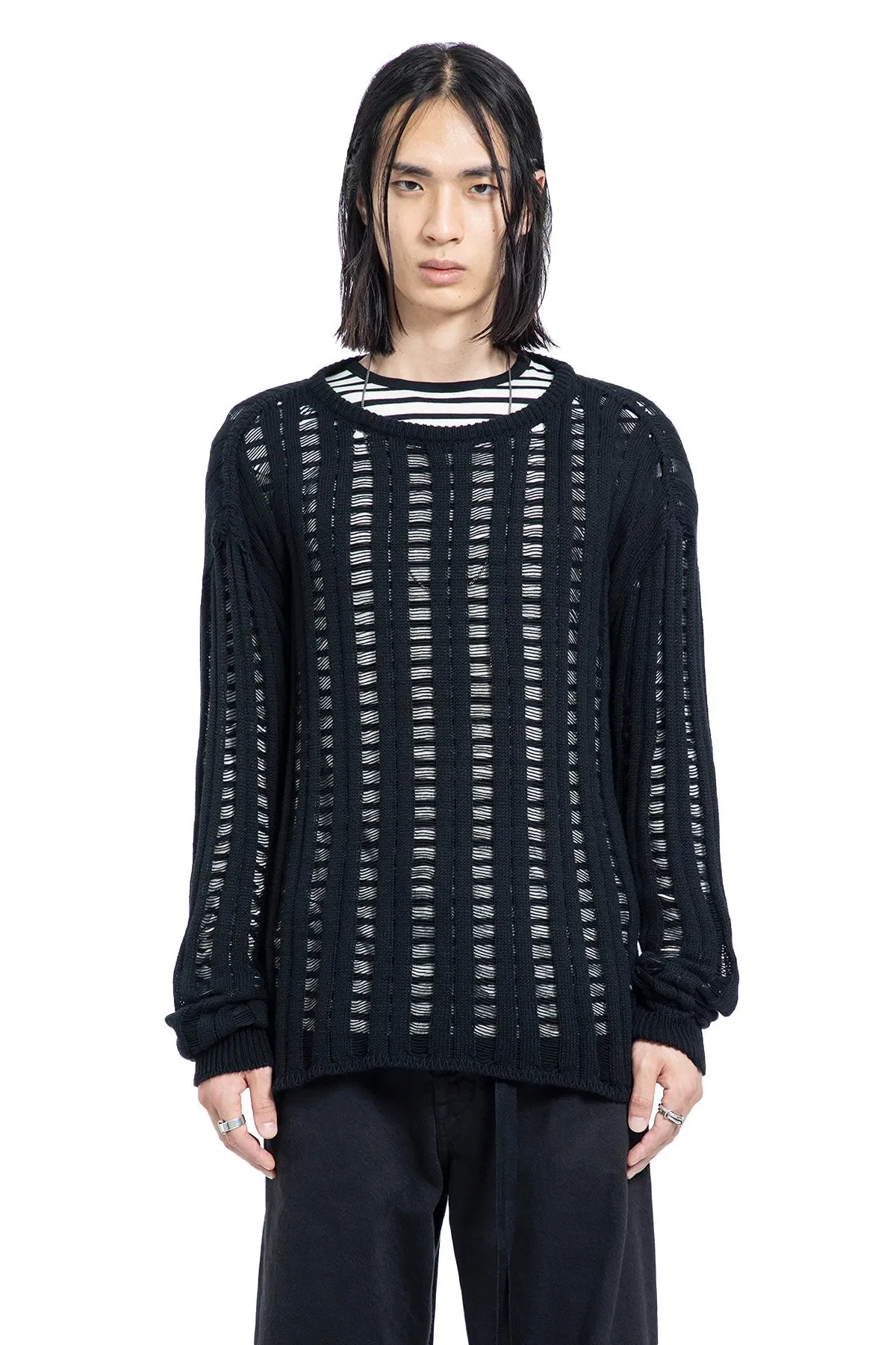 Ann Demeulemeester Danial Ladder Stitch Sweater
