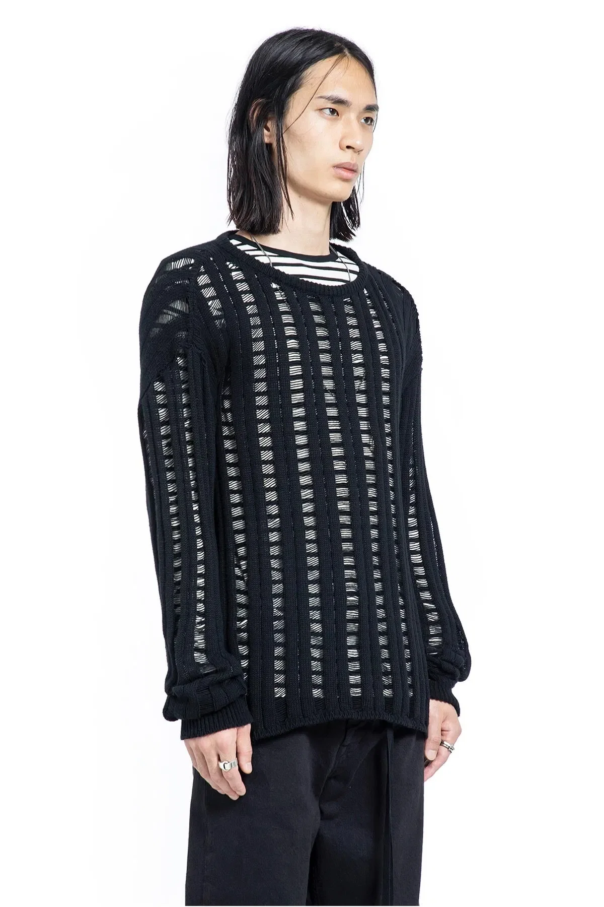Ann Demeulemeester Danial Ladder Stitch Sweater