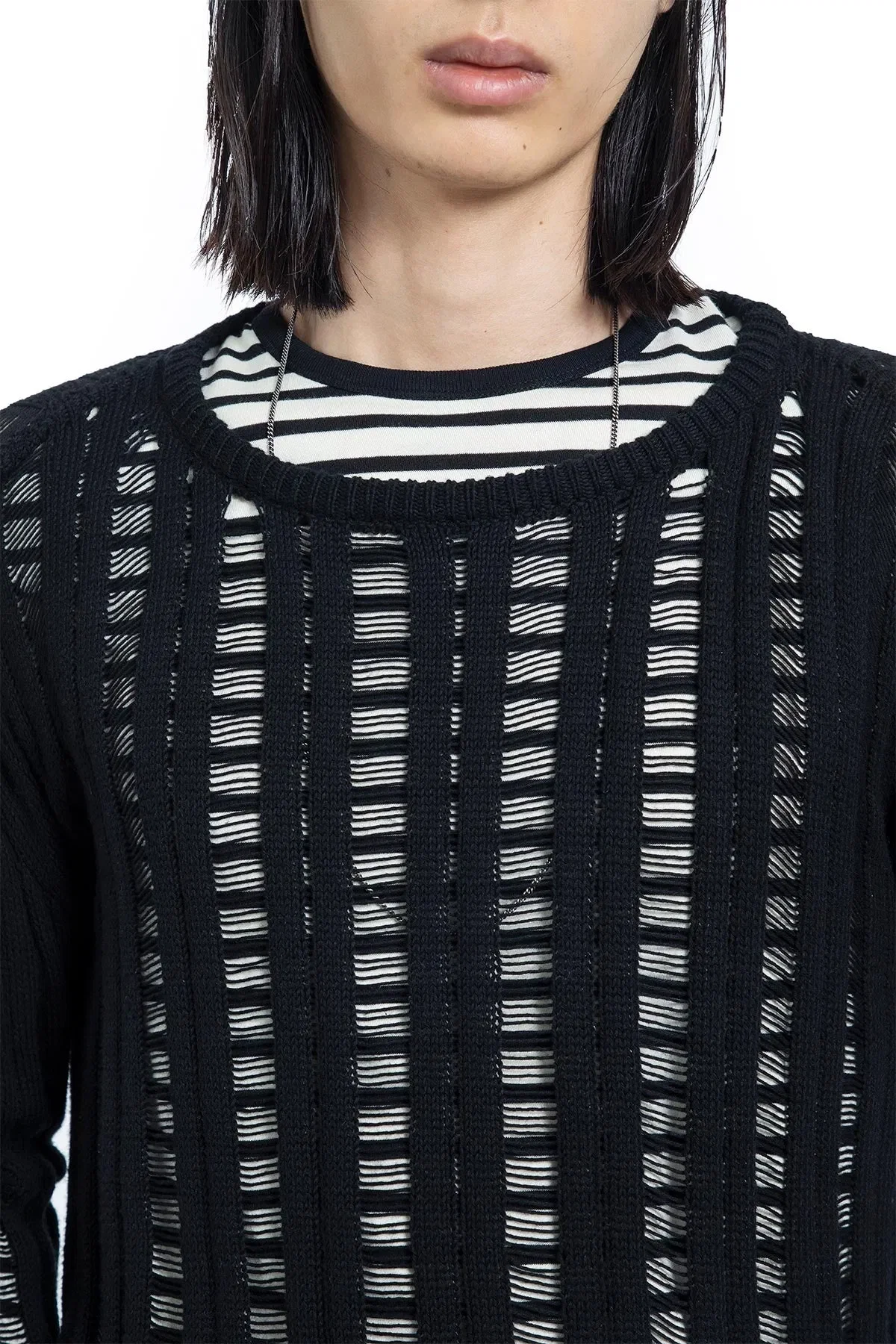 Ann Demeulemeester Danial Ladder Stitch Sweater