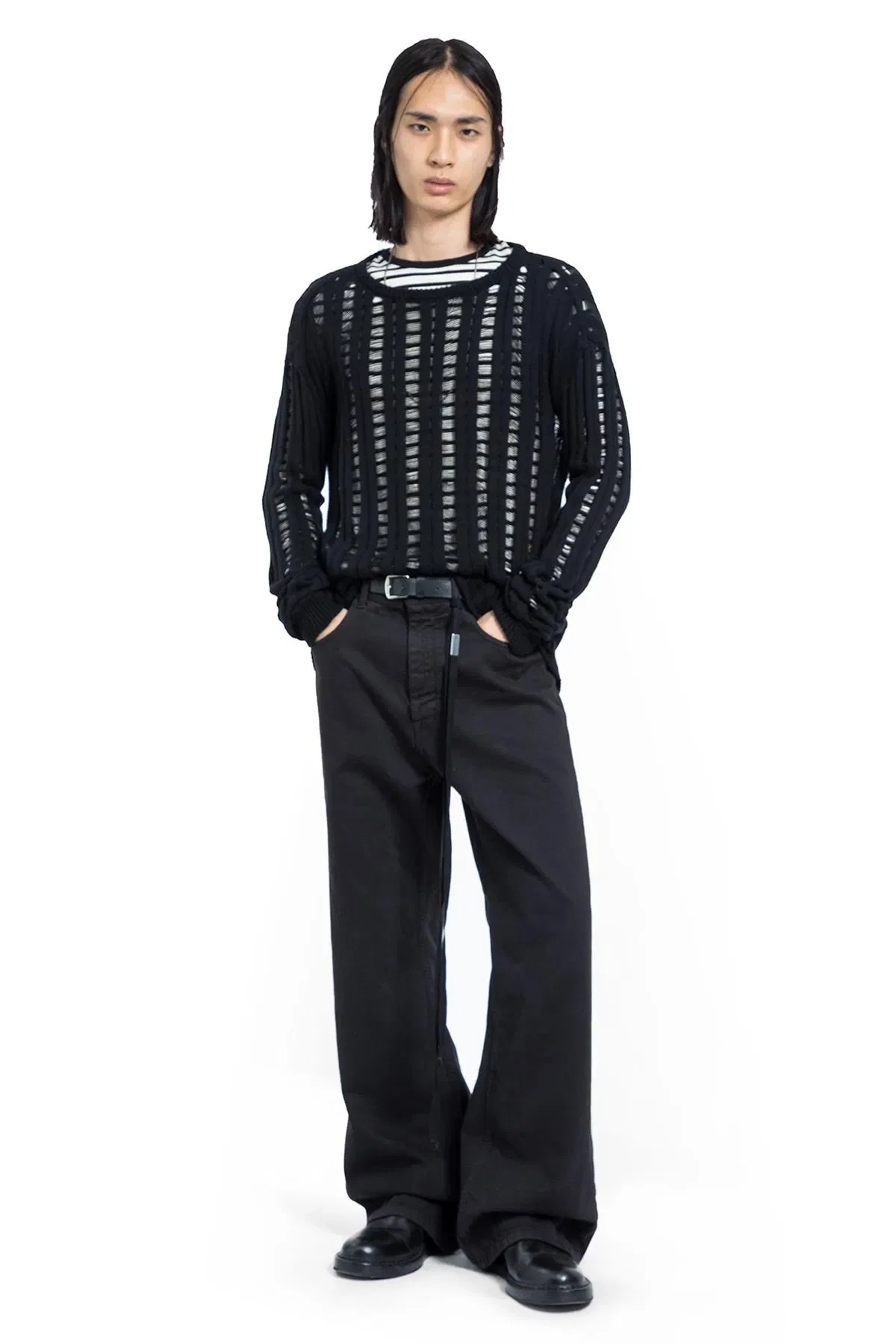 Ann Demeulemeester Danial Ladder Stitch Sweater