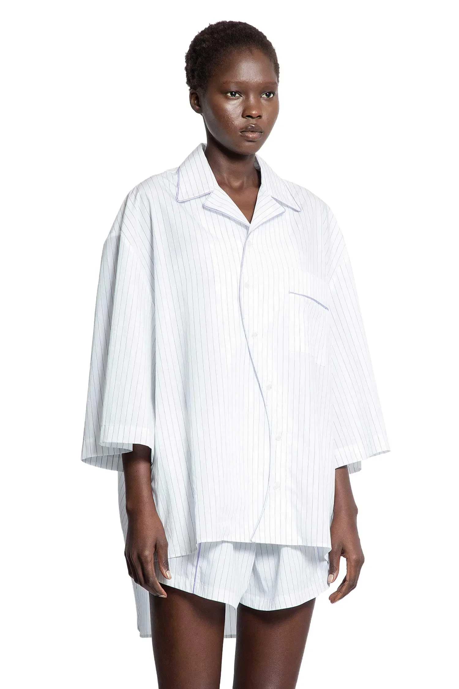 Ssheena Baseball Stripped Shirt