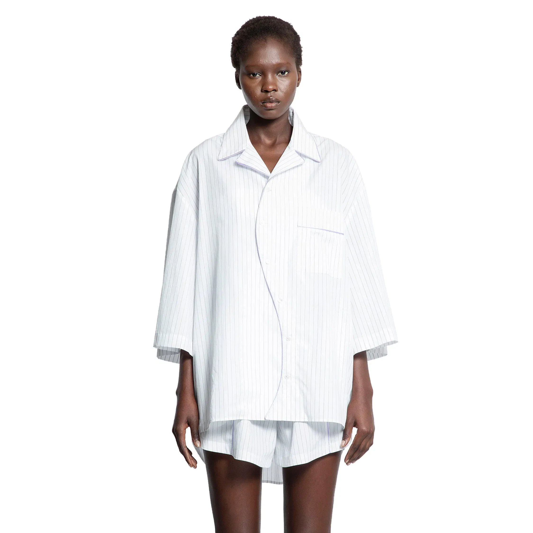 Ssheena Baseball Stripped Shirt
