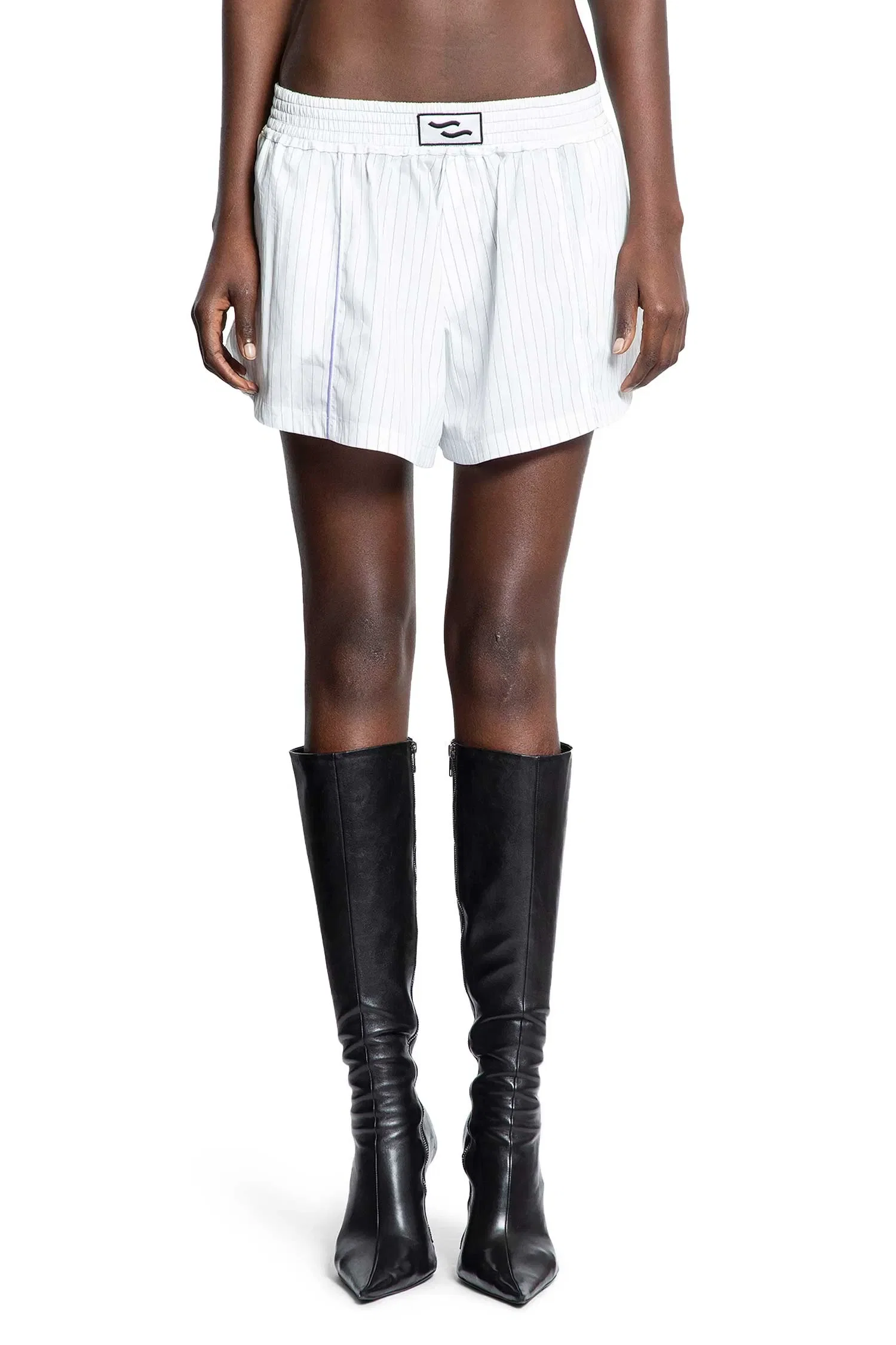 Ssheena Baseball Stripe Shorts