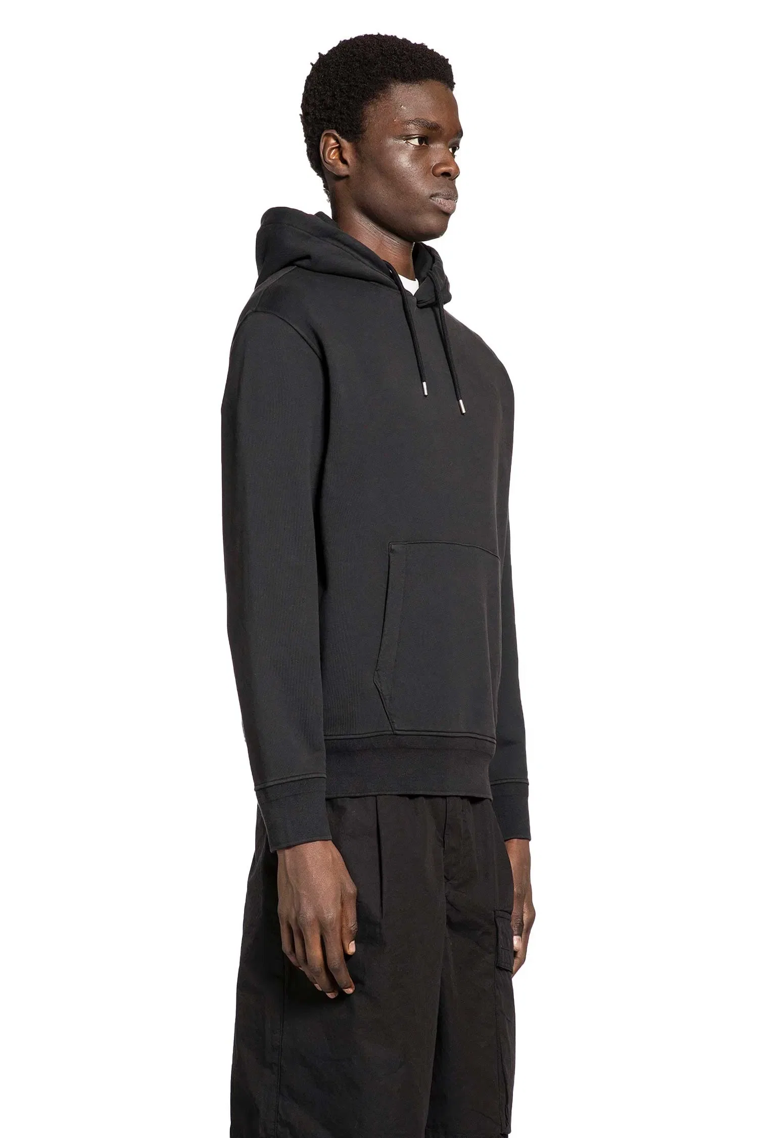 C.P. Company Cotton Diagonal Fleece Lens Hoodie