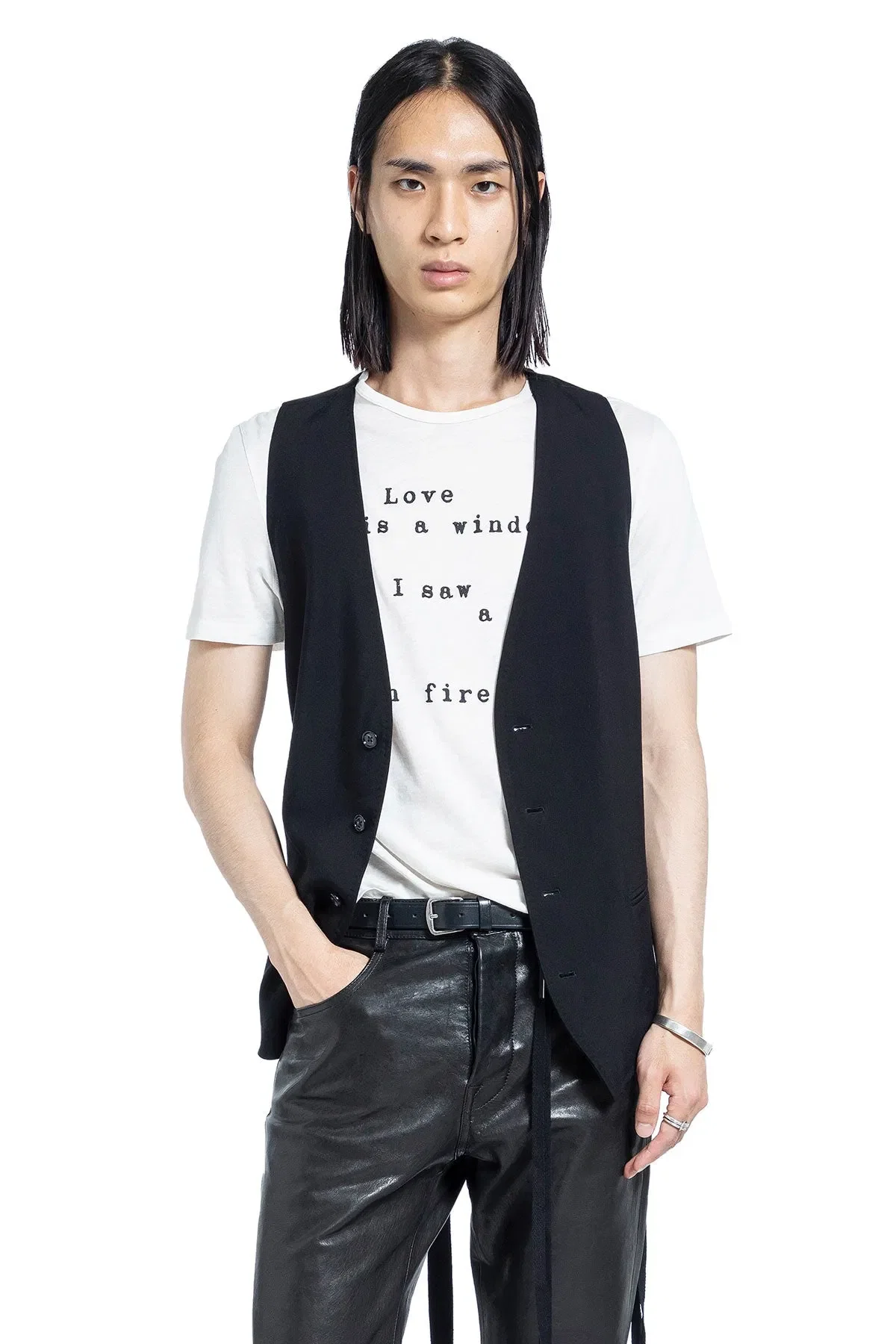 Ann Demeulemeester Baptist ''Love is a Window'' Standard T-Shirt
