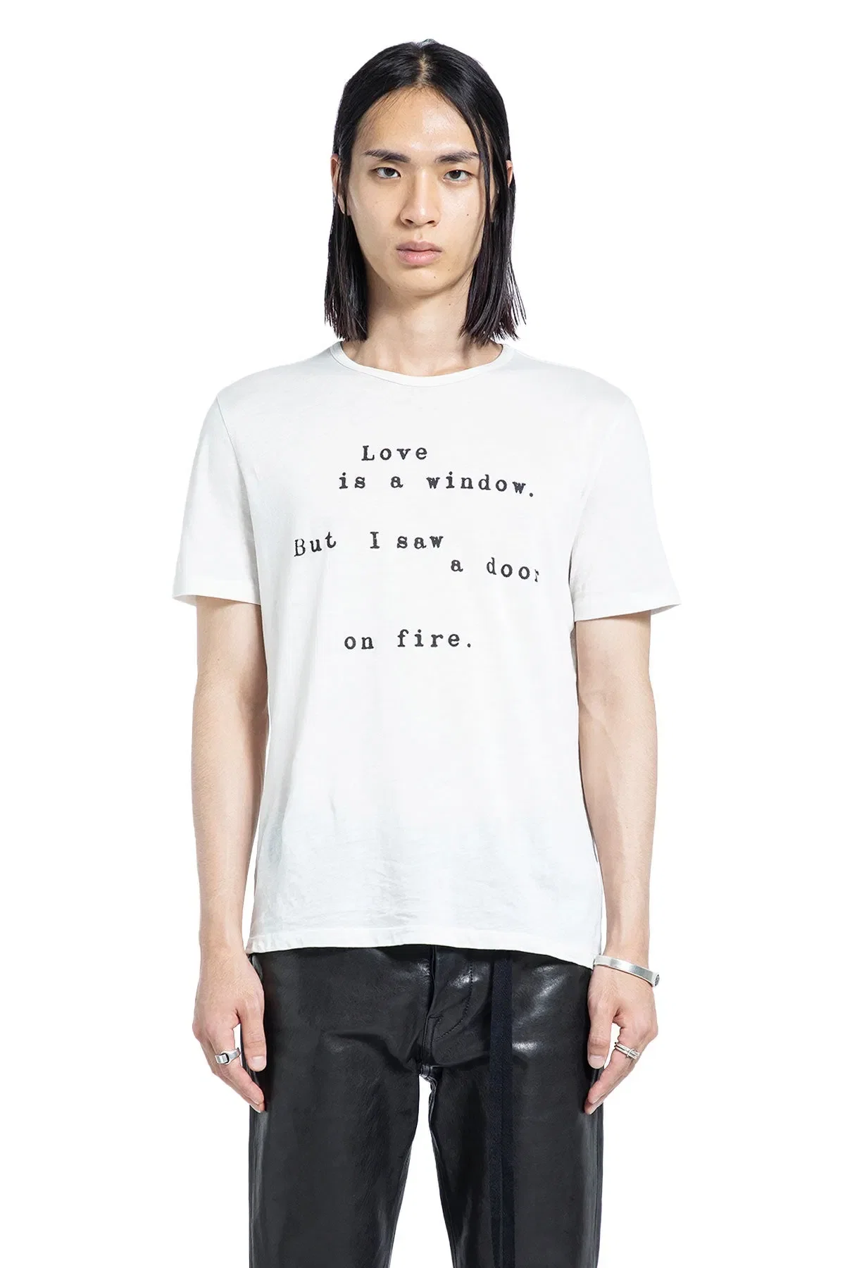 Ann Demeulemeester Baptist ''Love is a Window'' Standard T-Shirt