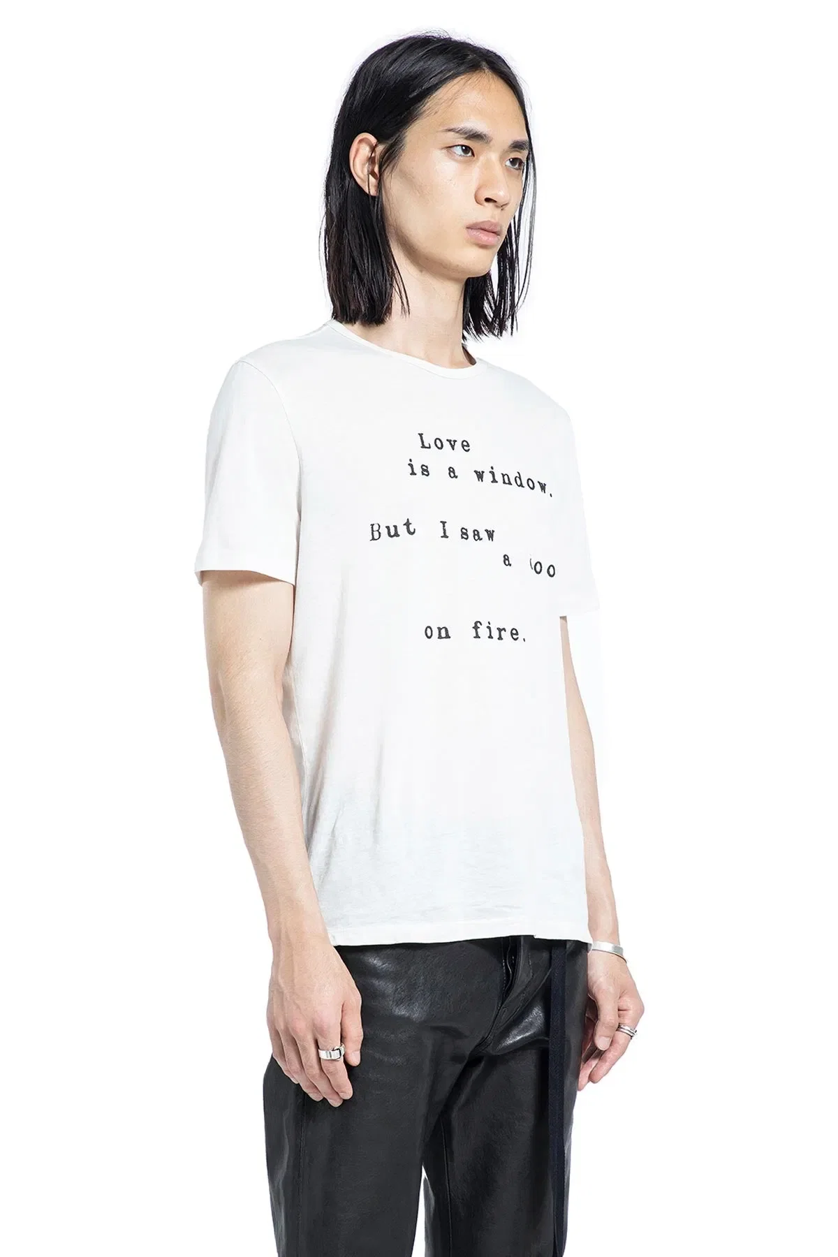 Ann Demeulemeester Baptist ''Love is a Window'' Standard T-Shirt