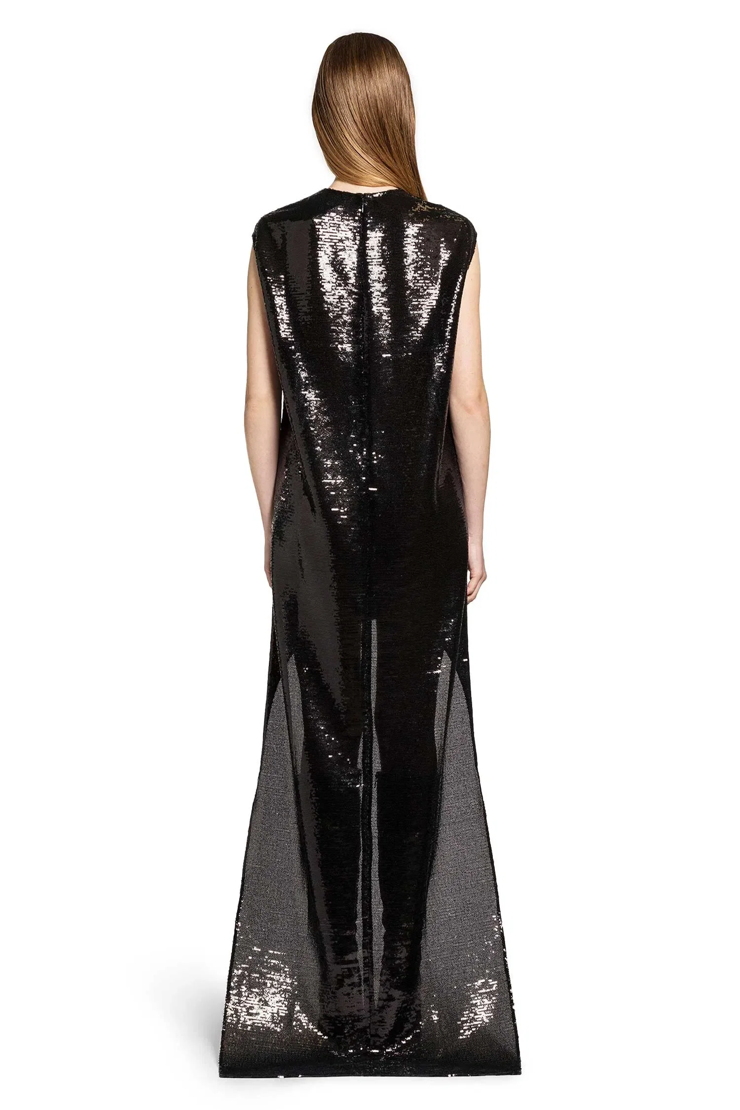 Courrèges Circle Edged Sequins Long Dress