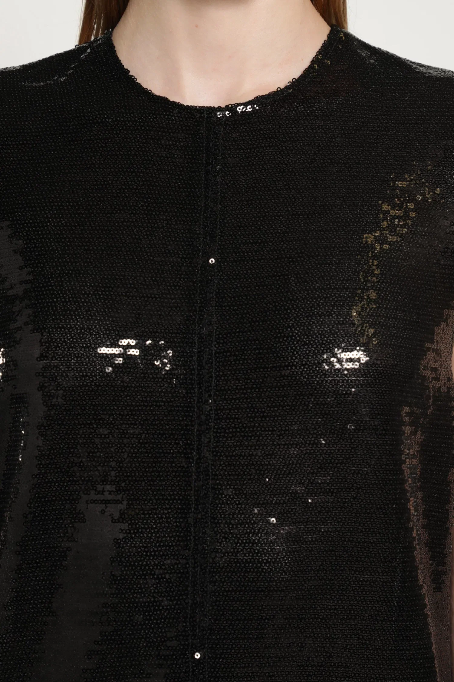 Courrèges Circle Edged Sequins Long Dress