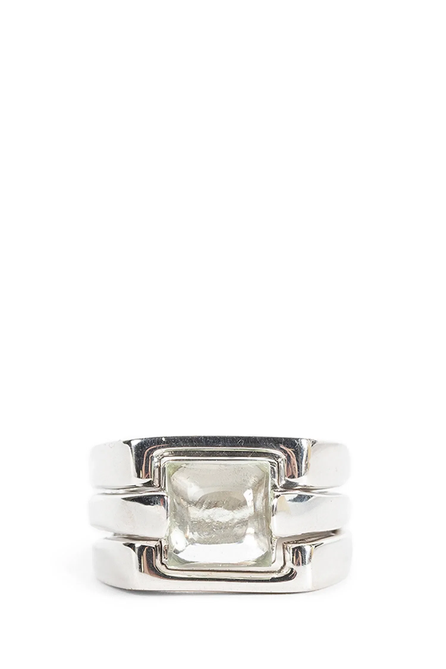 Alan Crocetti Puzzle Ring Green Amethyst