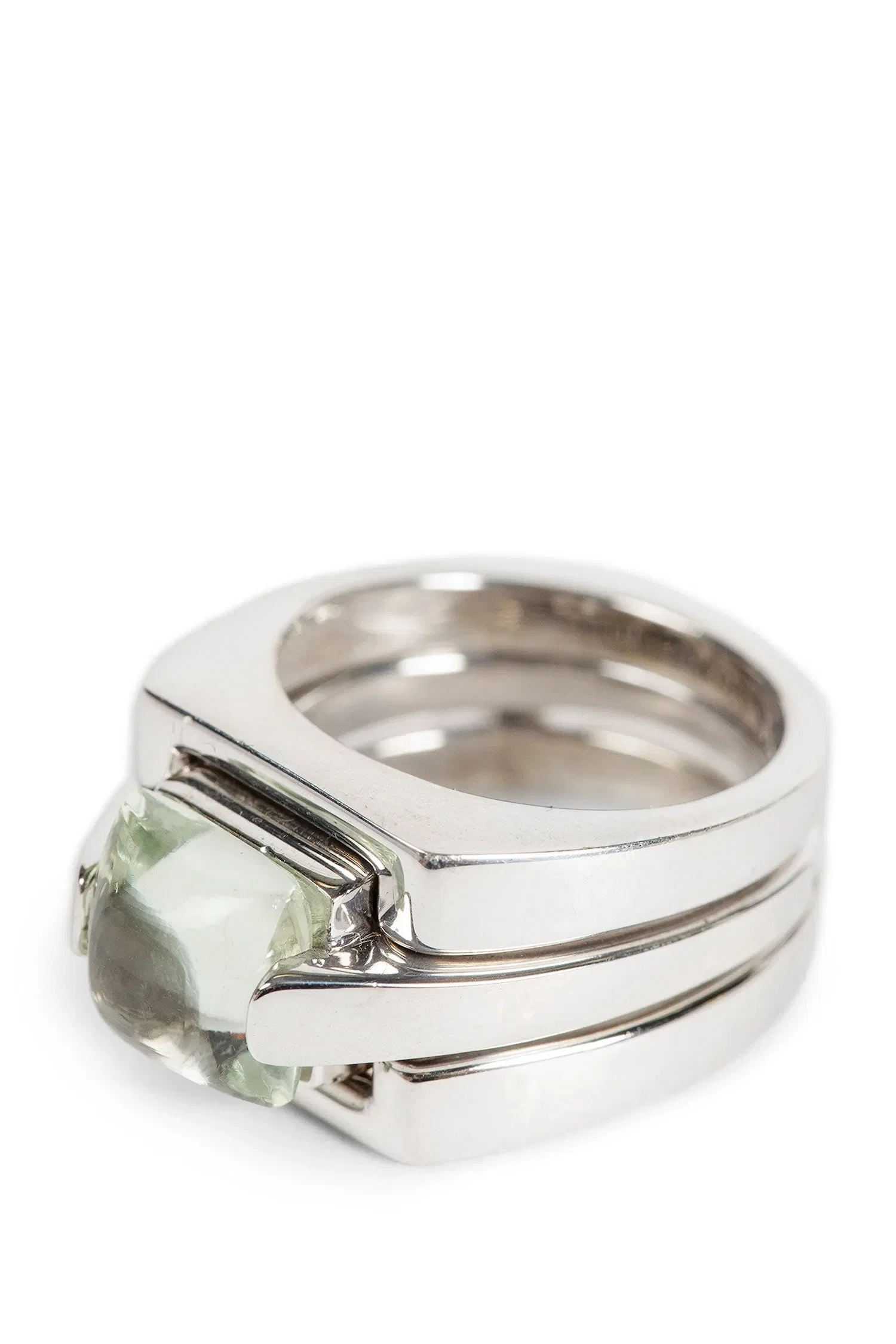 Alan Crocetti Puzzle Ring Green Amethyst