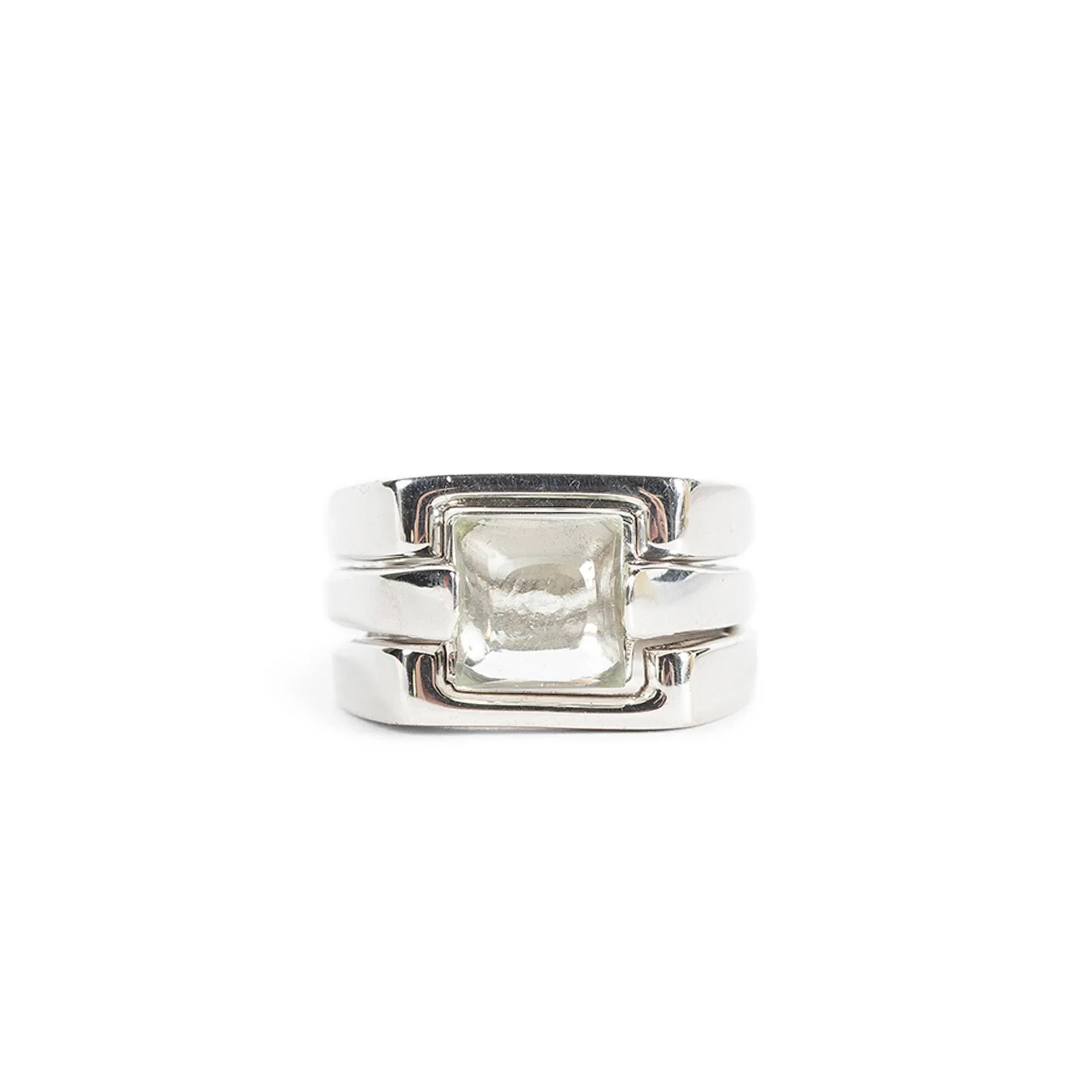 Alan Crocetti Puzzle Ring Green Amethyst