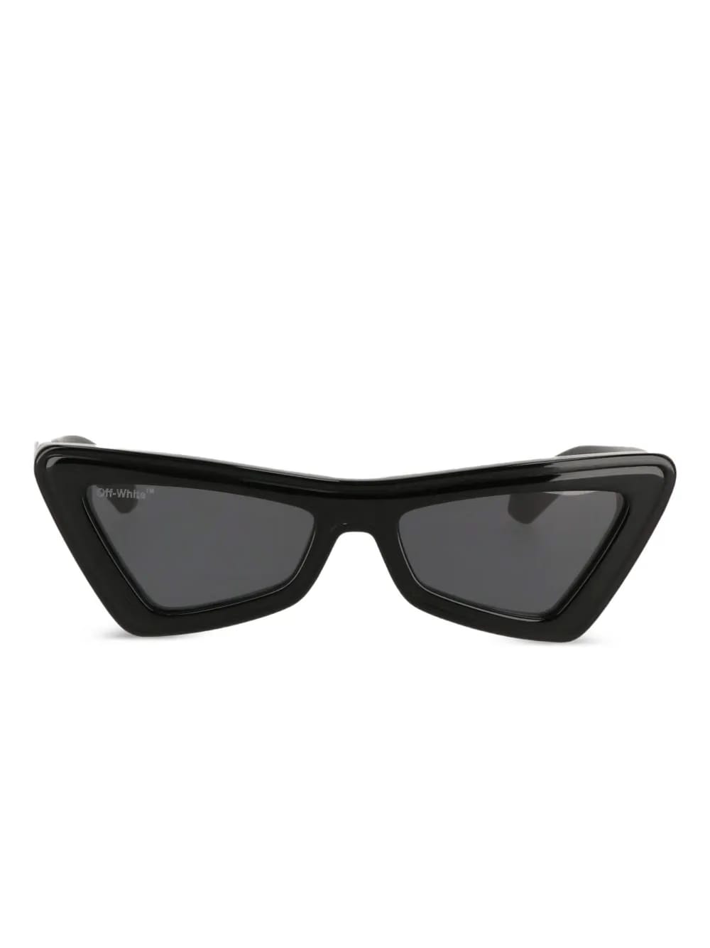 triangular-frame tinted sunglasses