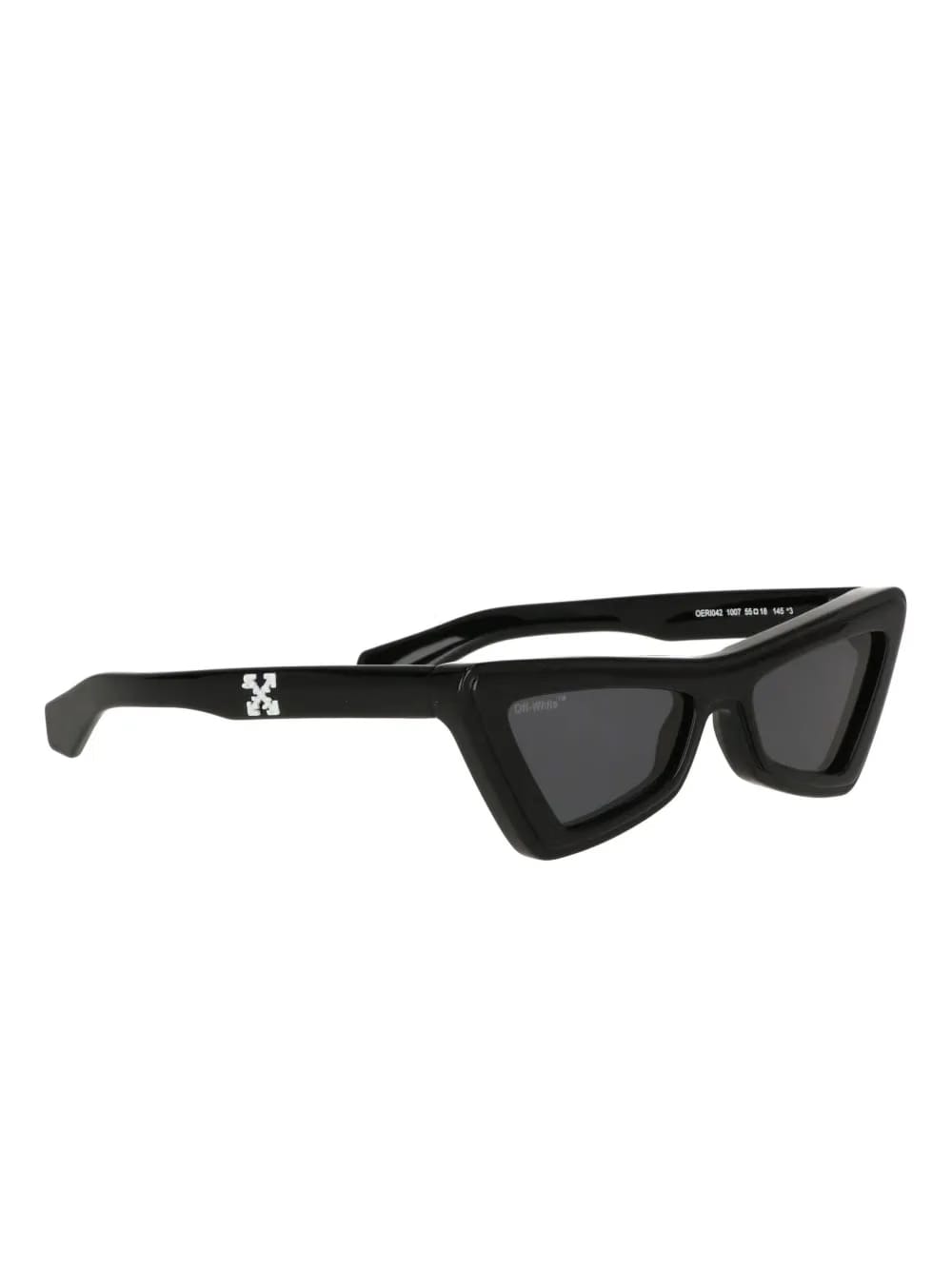 triangular-frame tinted sunglasses