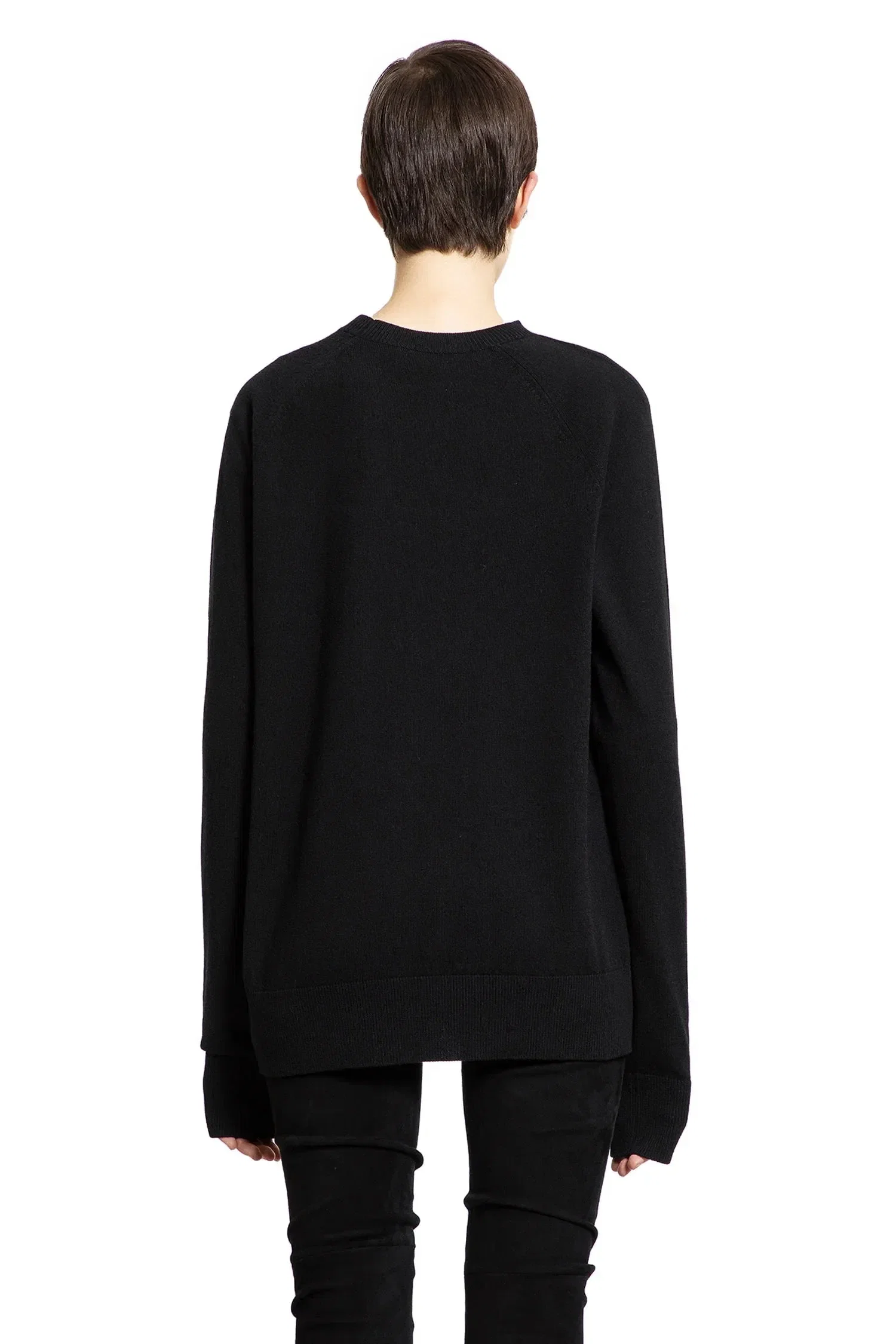 Ann Demeulemeester Ulu Sweater in Wool Cashmere Flannel Knit